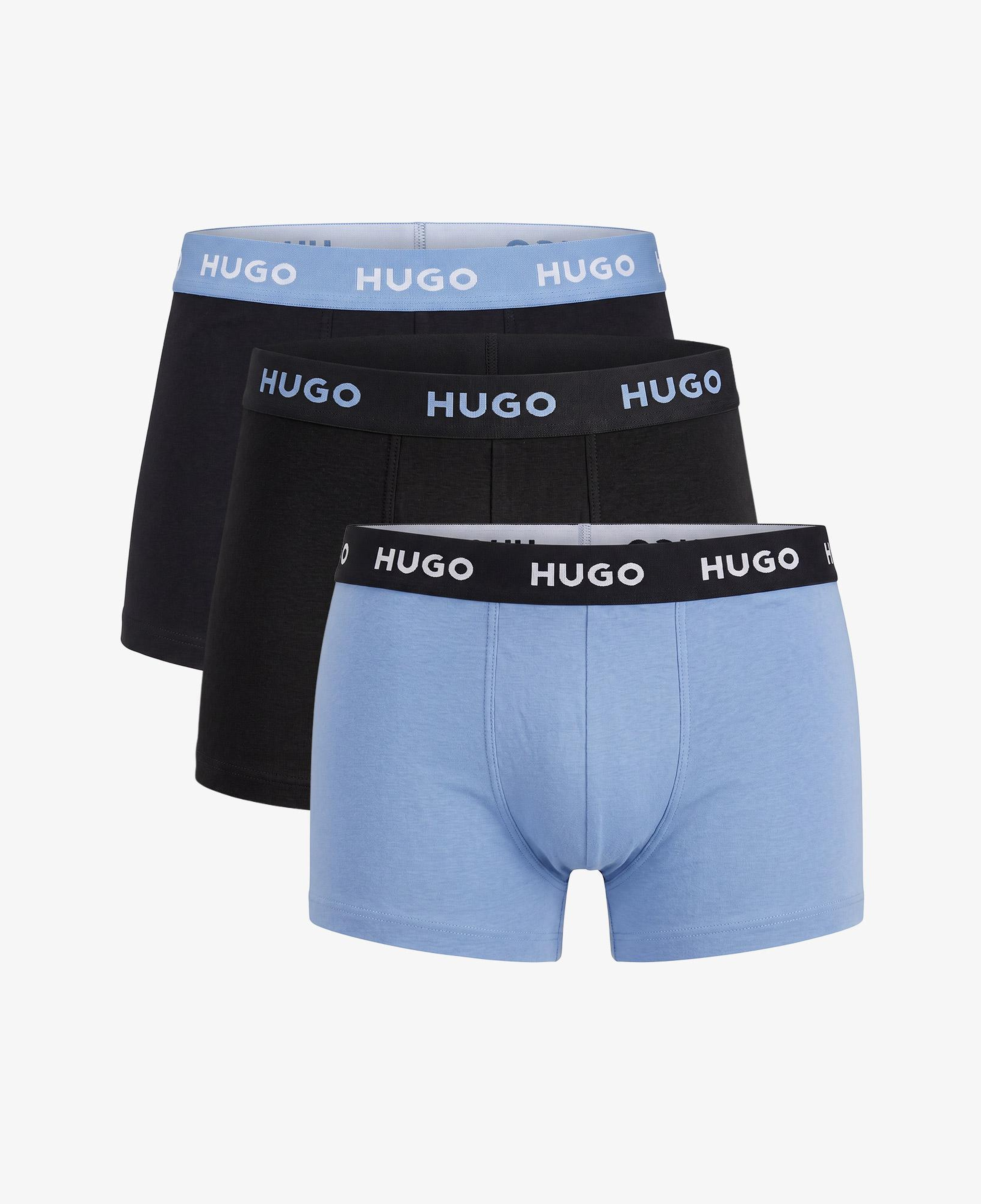Hugo 3'lü Trunk Triplet Erkek Açık Mavi Boxer