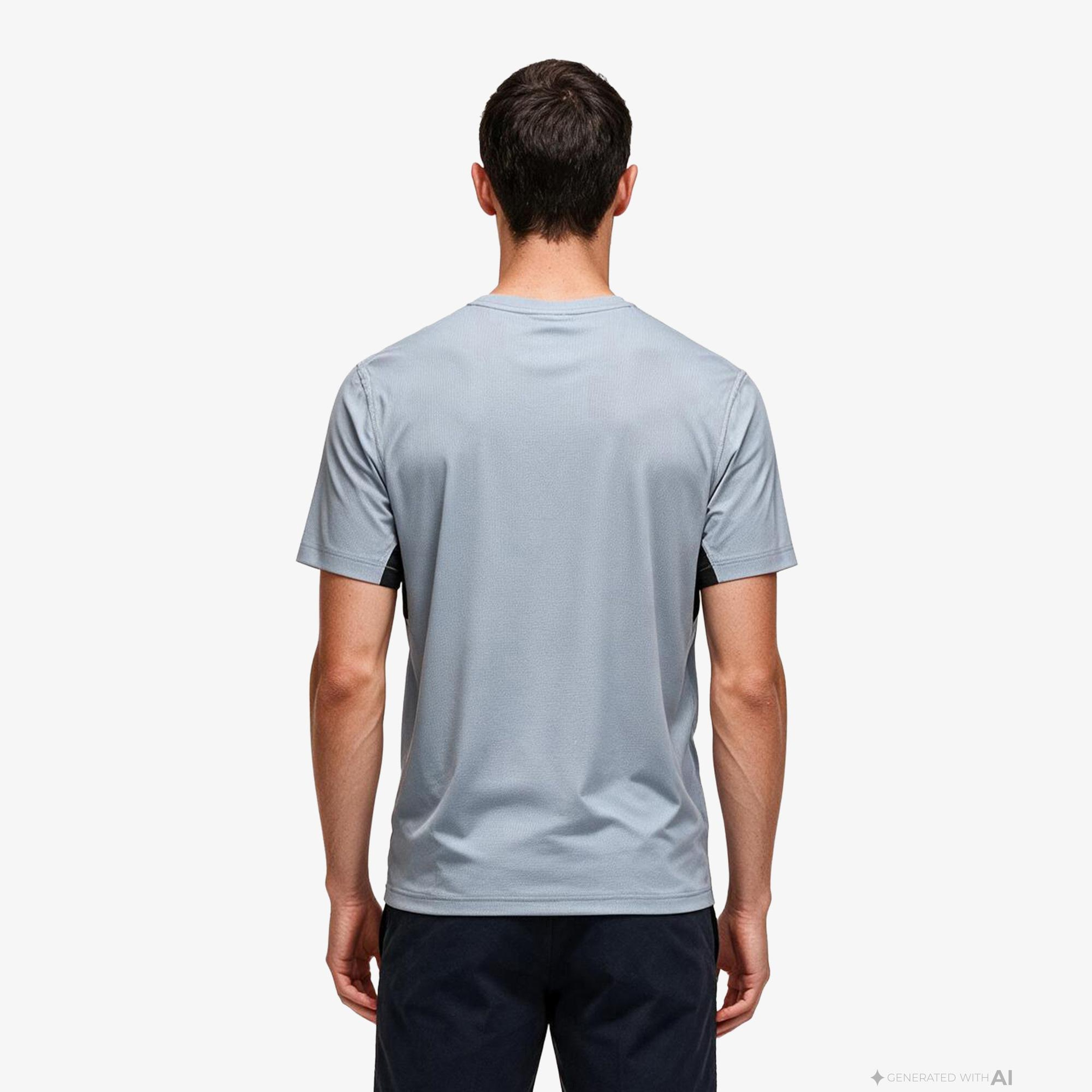 Boss Active Logo Erkek Gri T-Shirt
