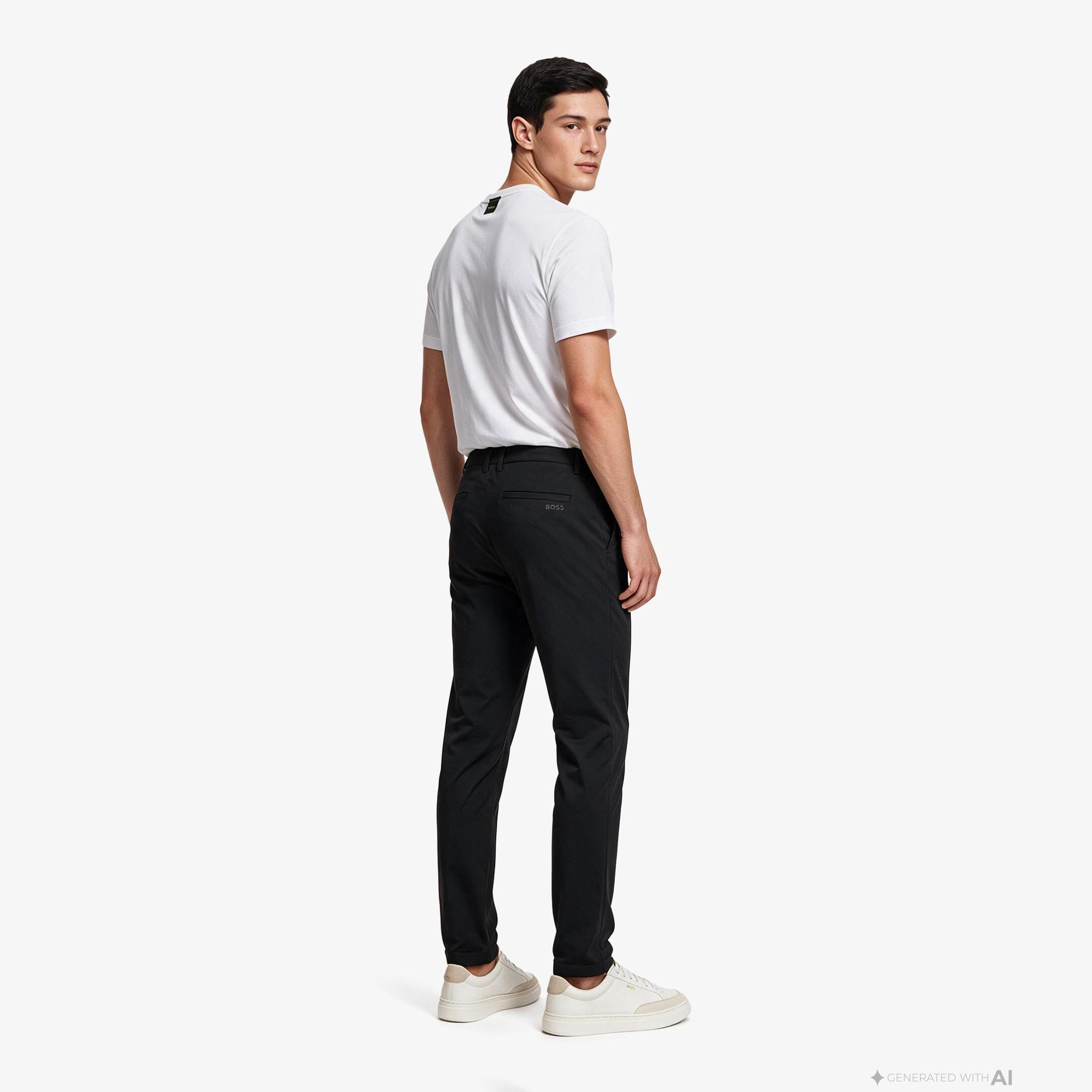 Boss Commuter Tapered Erkek Siyah Pantolon