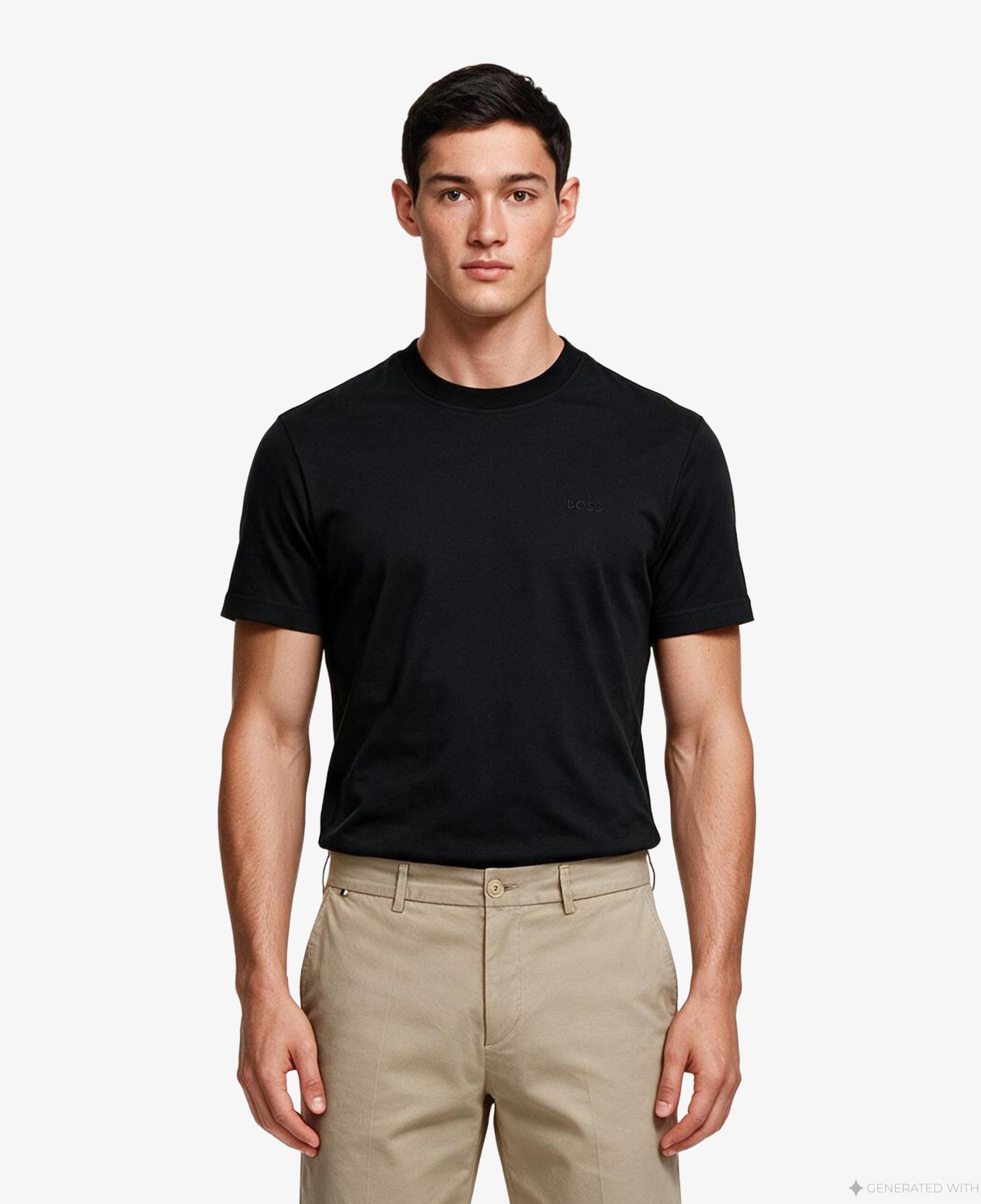 Boss Interlock Erkek Siyah T-Shirt