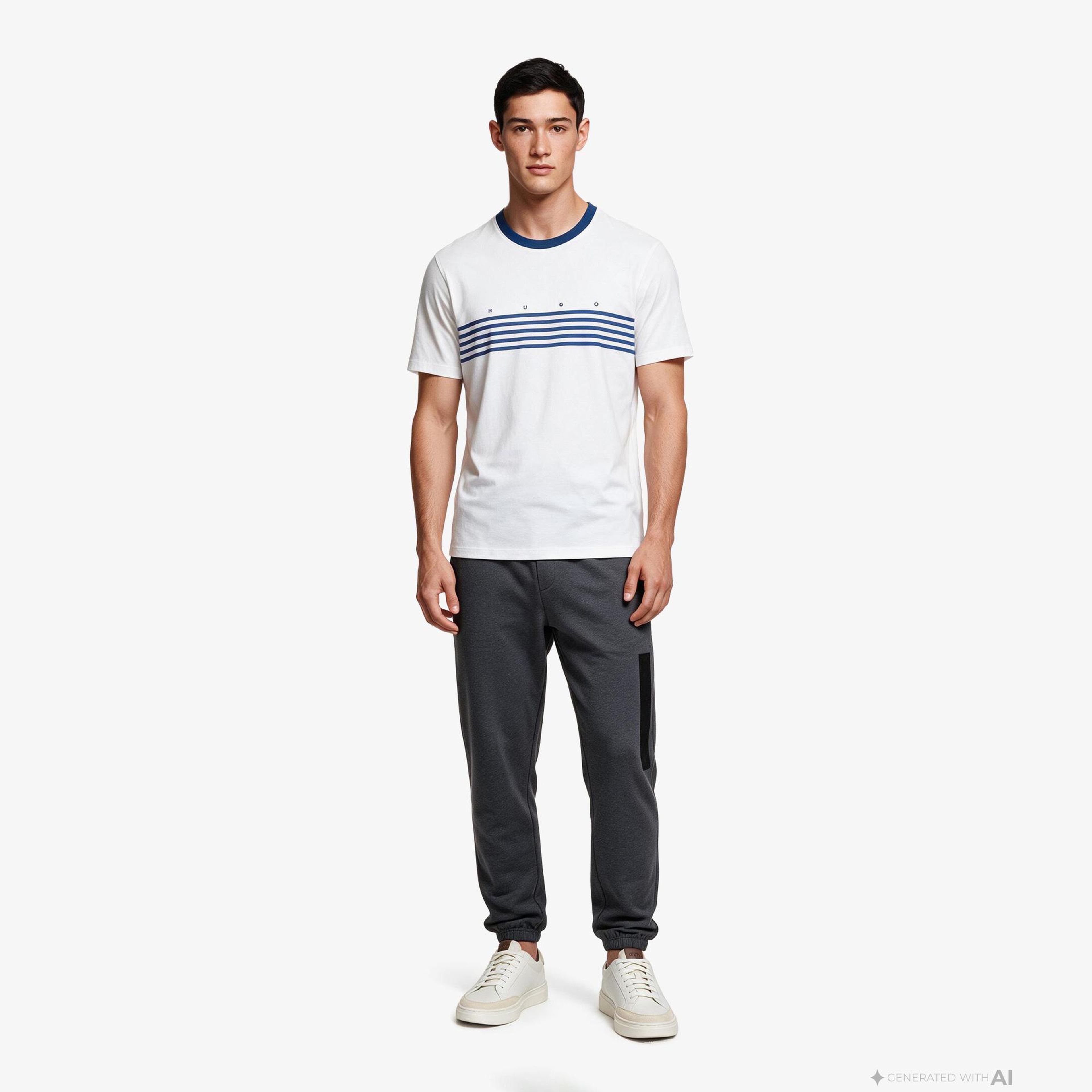 Hugo Dempsy Erkek Beyaz T-Shirt