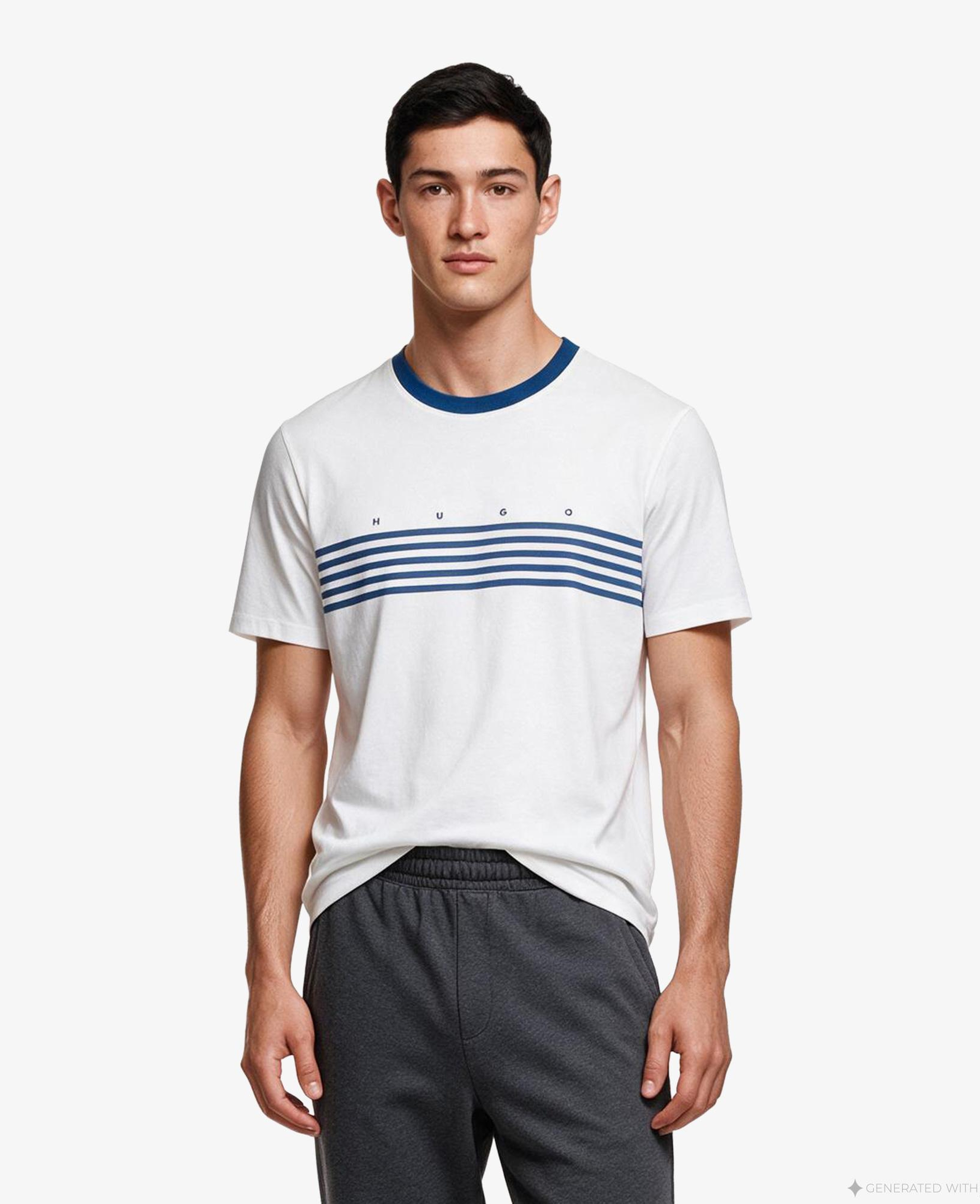 Hugo Dempsy Erkek Beyaz T-Shirt