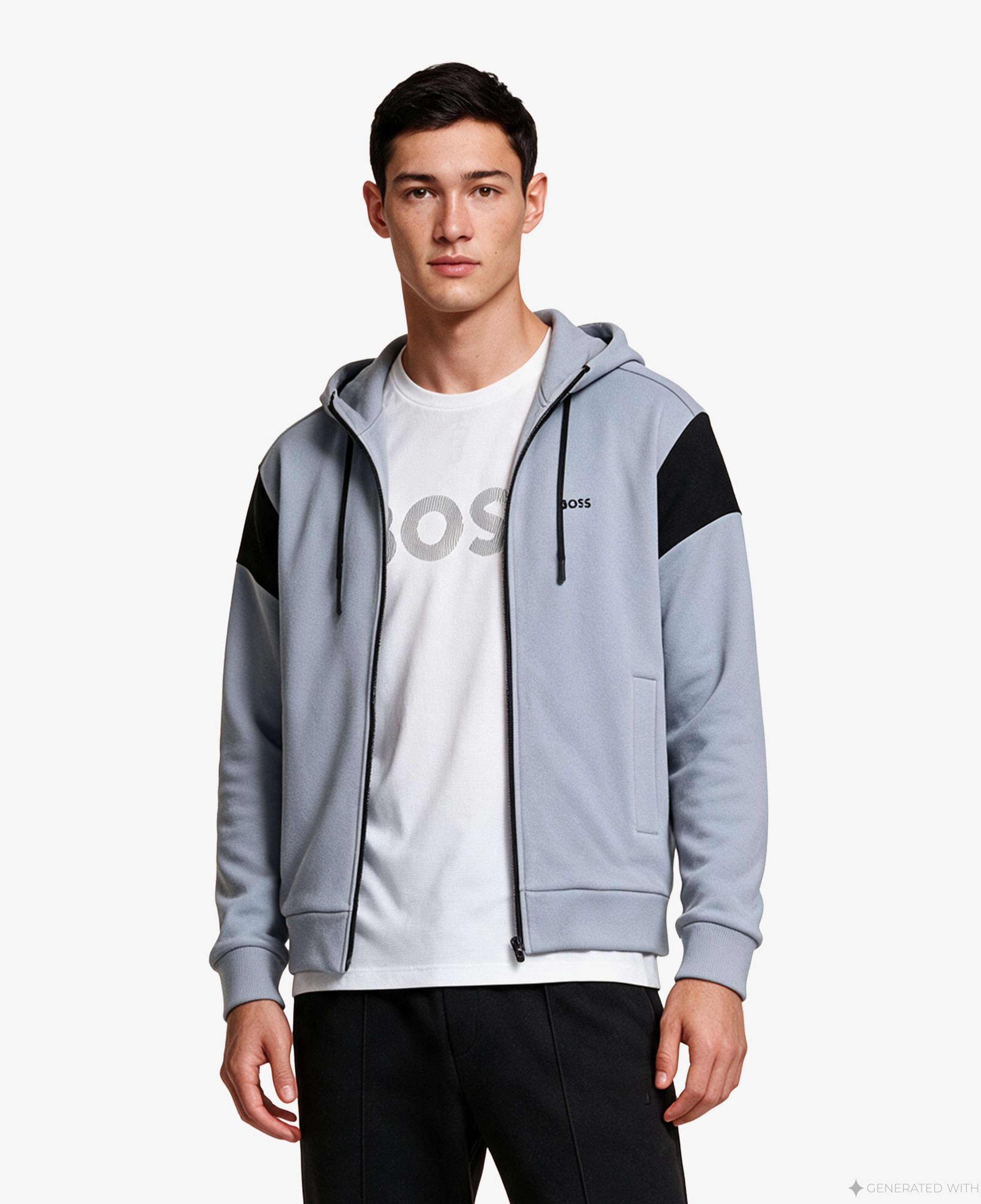 Boss Union Saggy Erkek Gri Sweatshirt