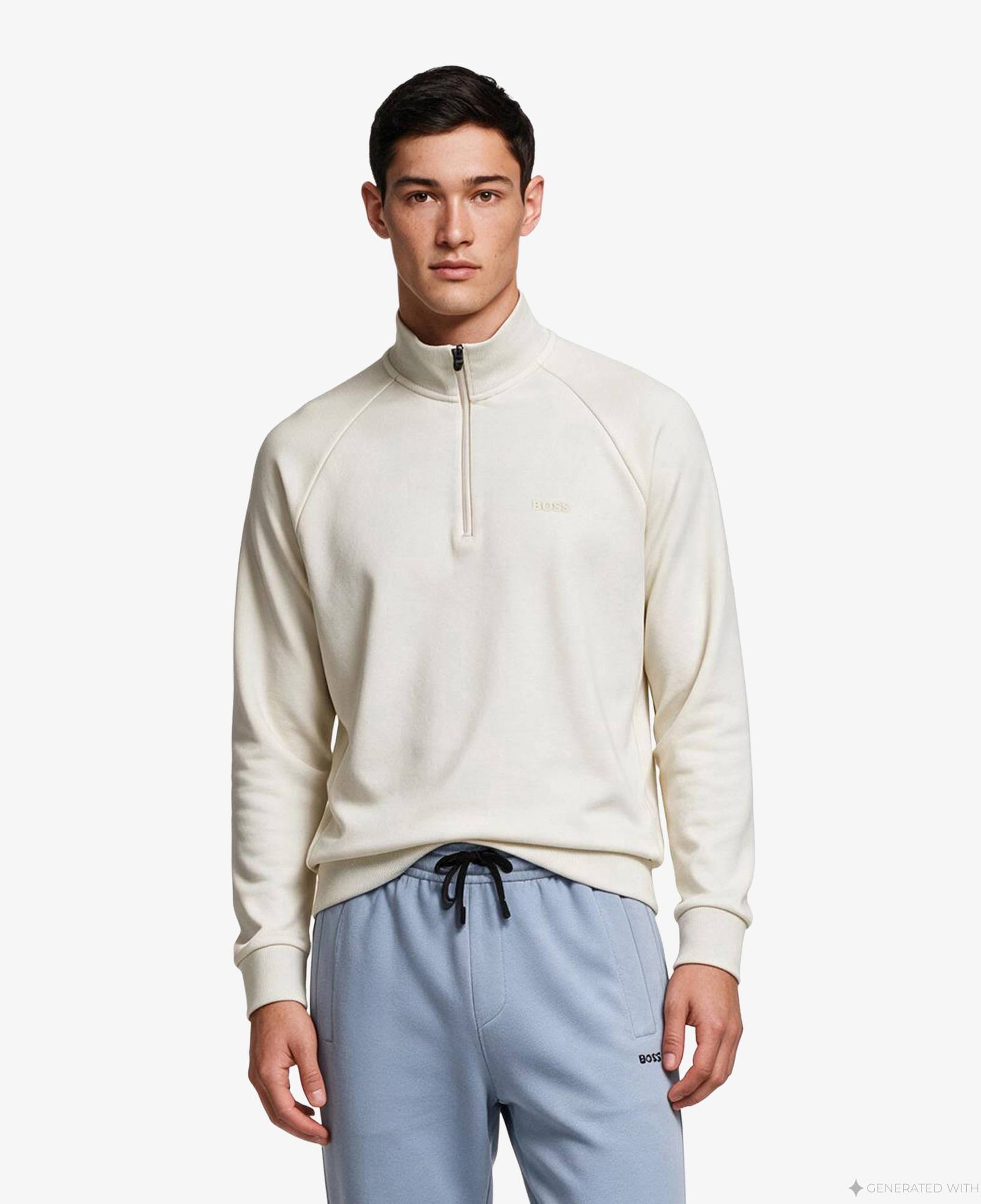 Boss Erkek Bej Sweatshirt