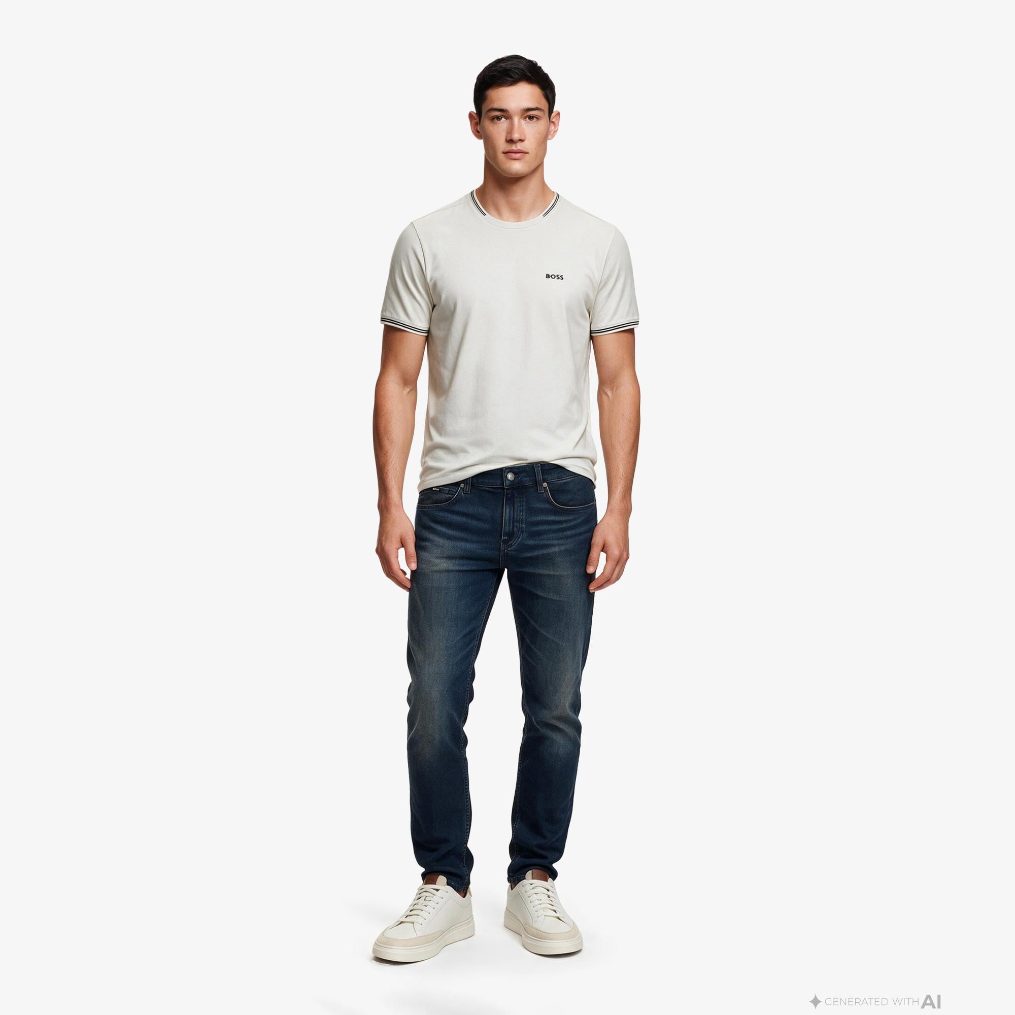 Boss Taul Erkek Bej T-Shirt