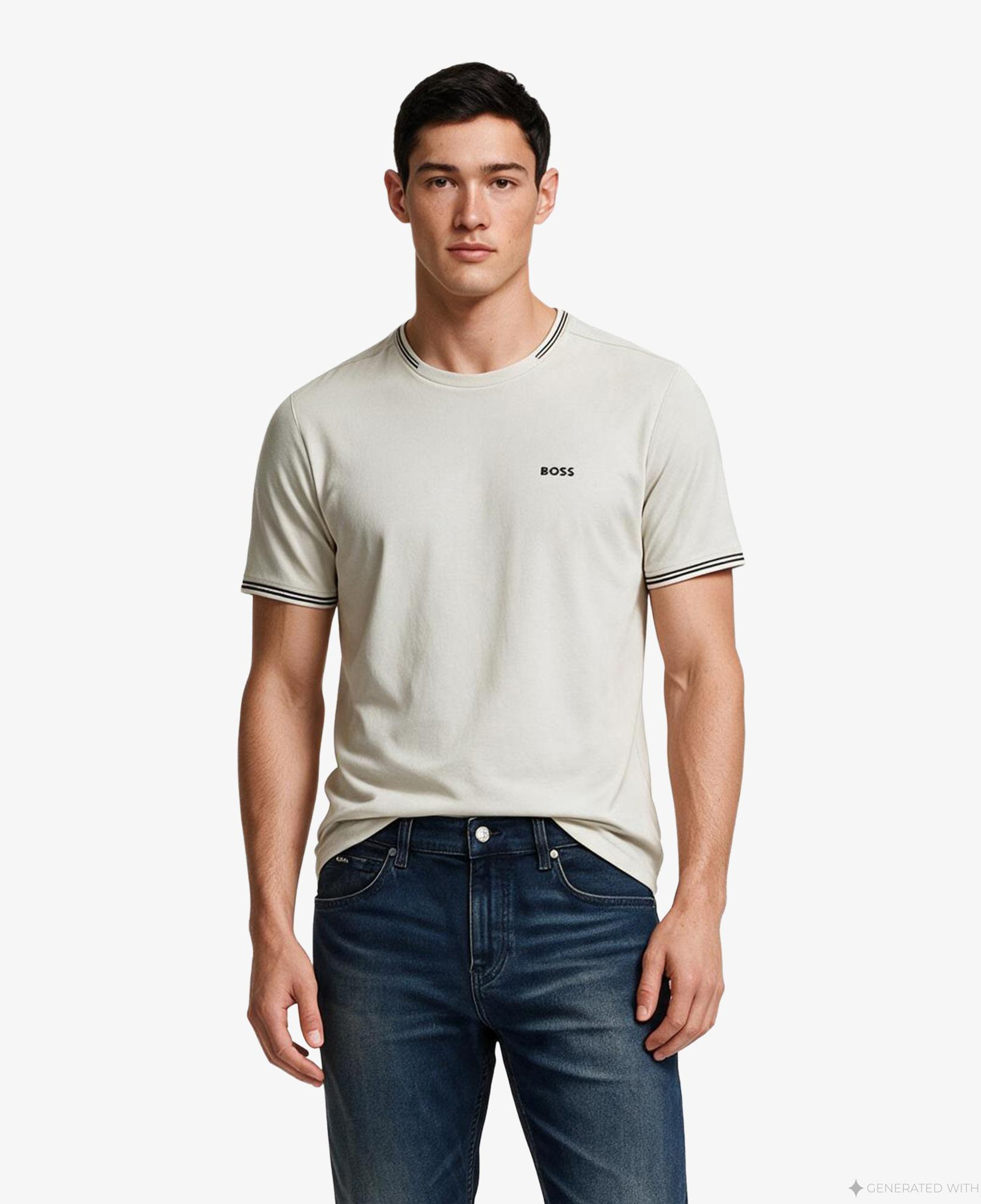 Boss Taul Erkek Bej T-Shirt