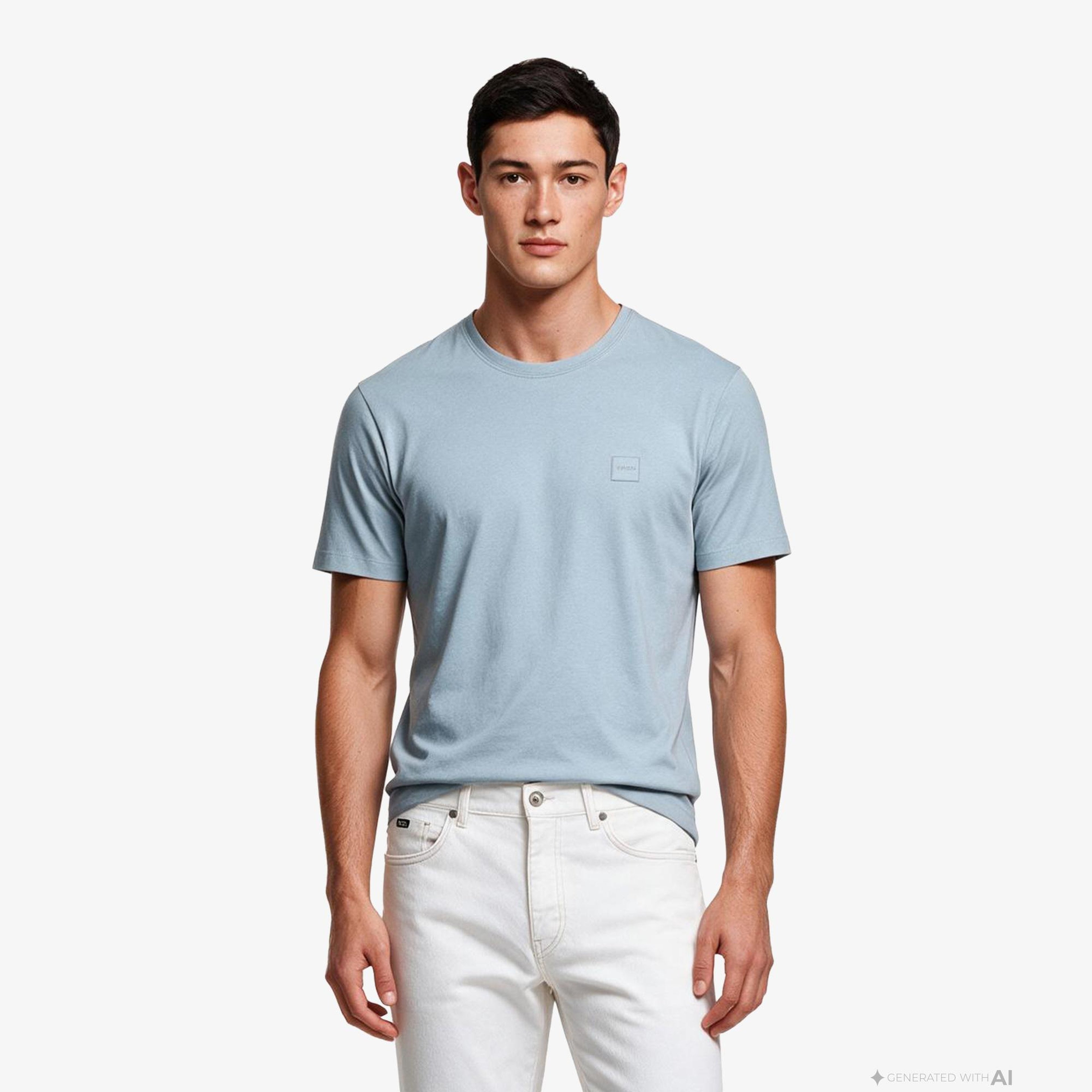 Boss Tales Erkek Gri T-Shirt