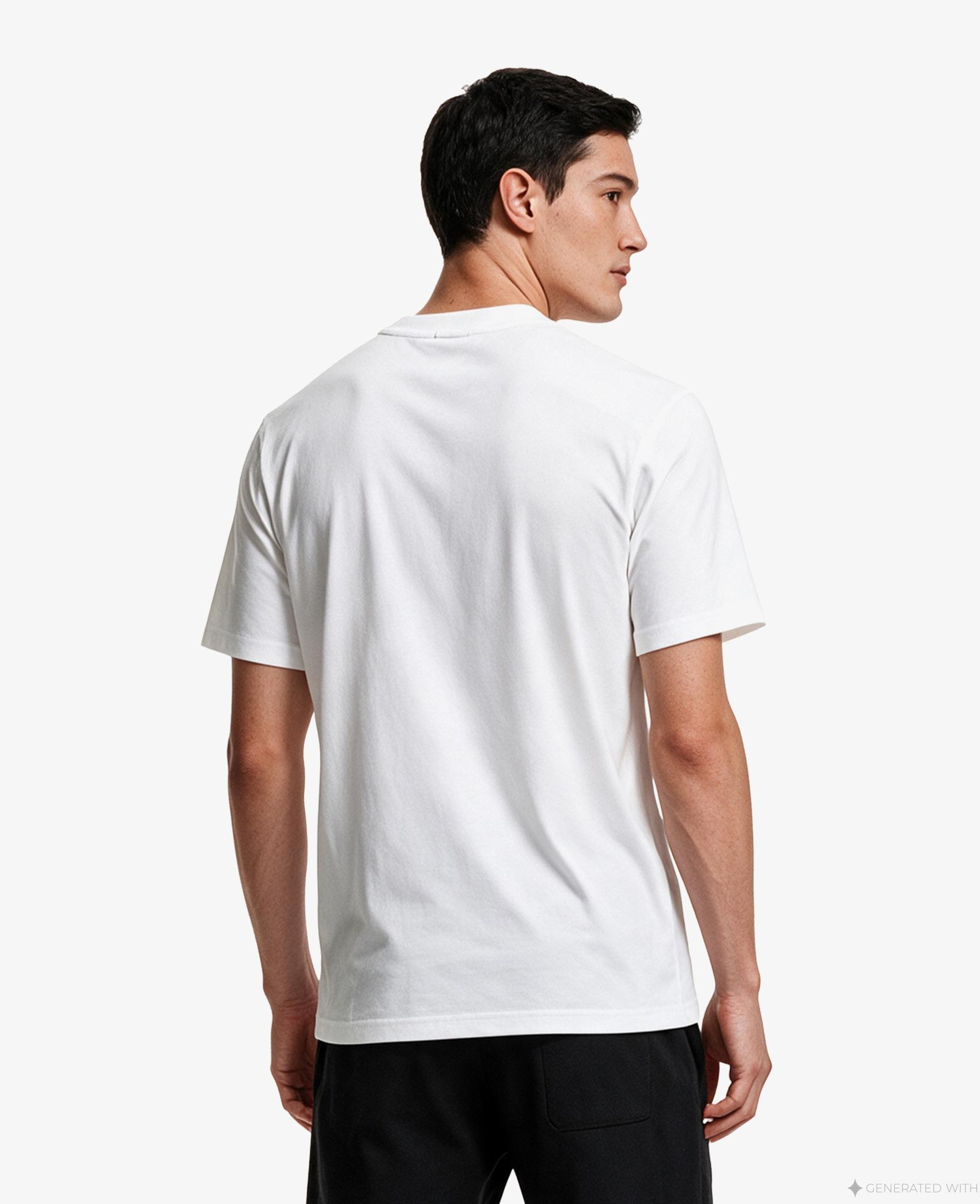 Boss Active Logo Erkek Beyaz T-Shirt