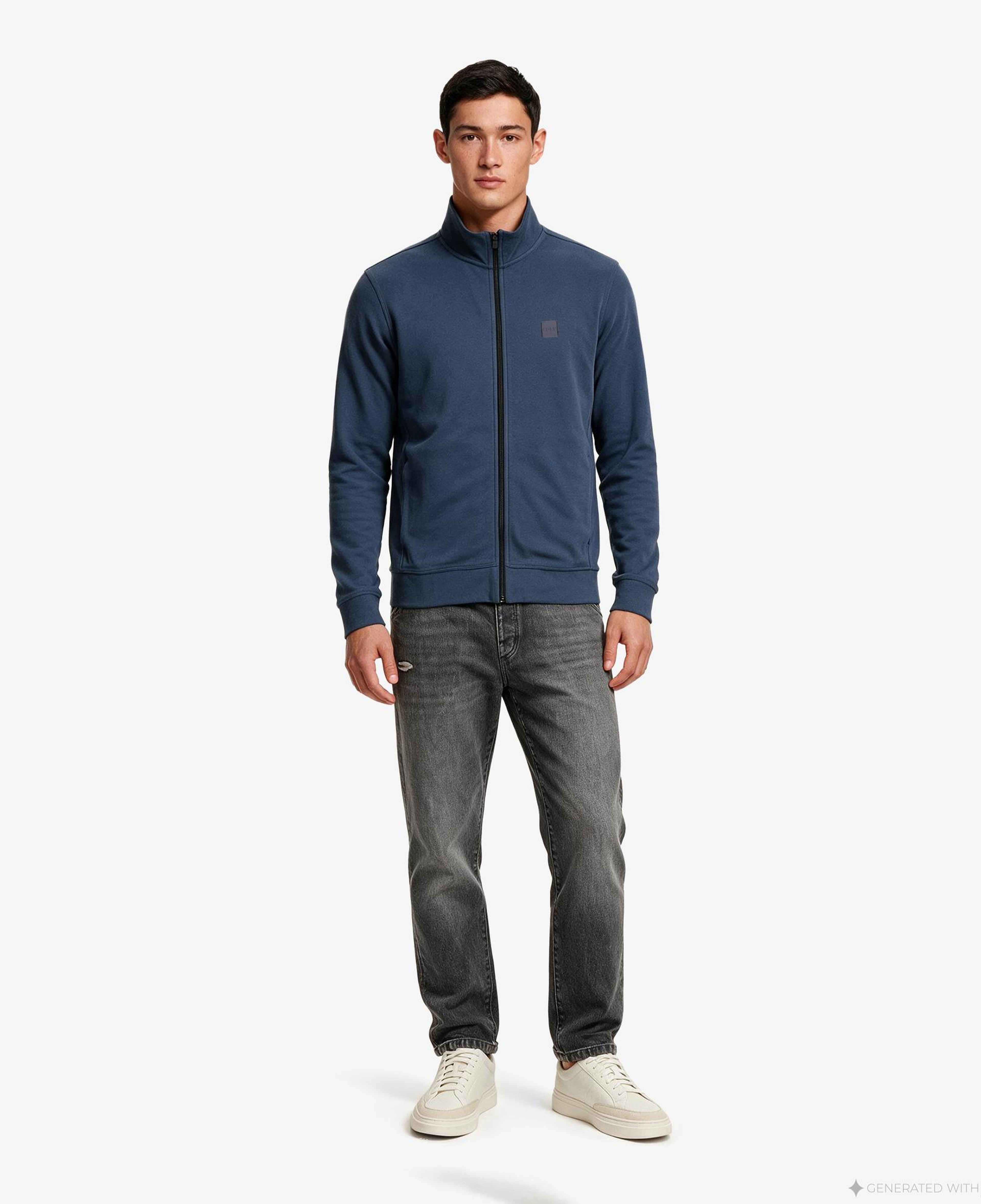Boss Zestart Erkek Lacivert Sweatshirt