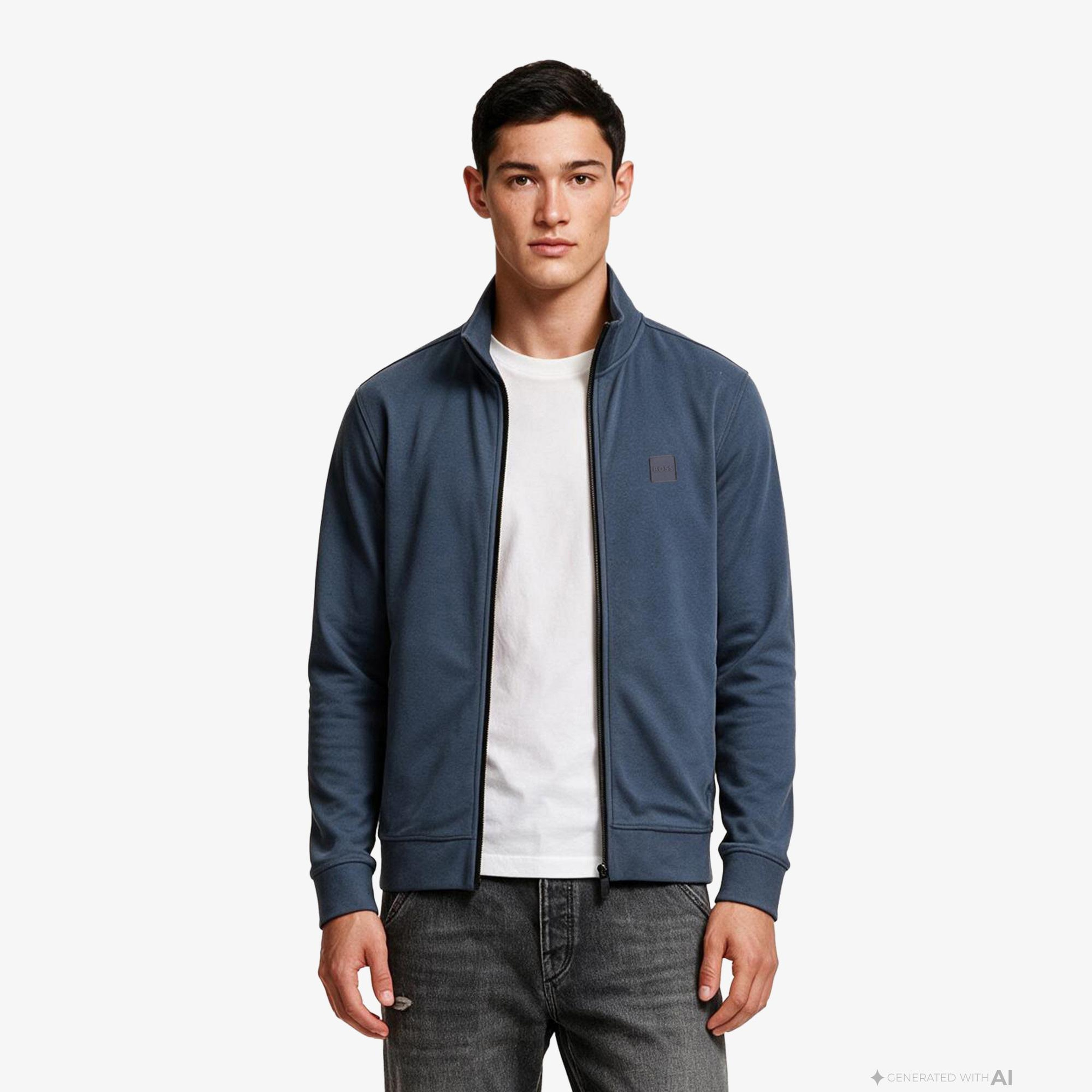 Boss Zestart Erkek Lacivert Sweatshirt
