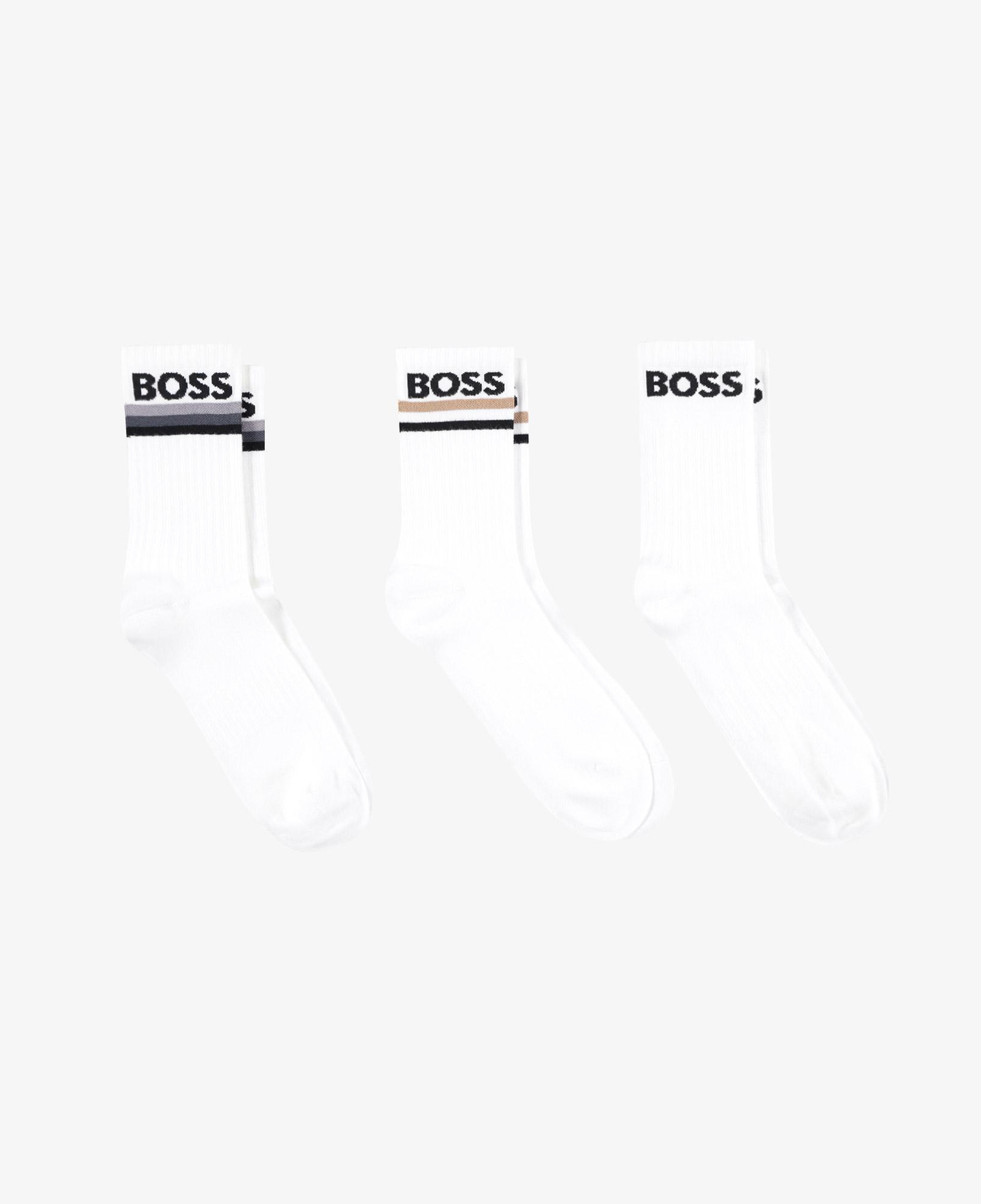 Boss Piquet Stripe VI 3'lü Erkek Renkli Çorap