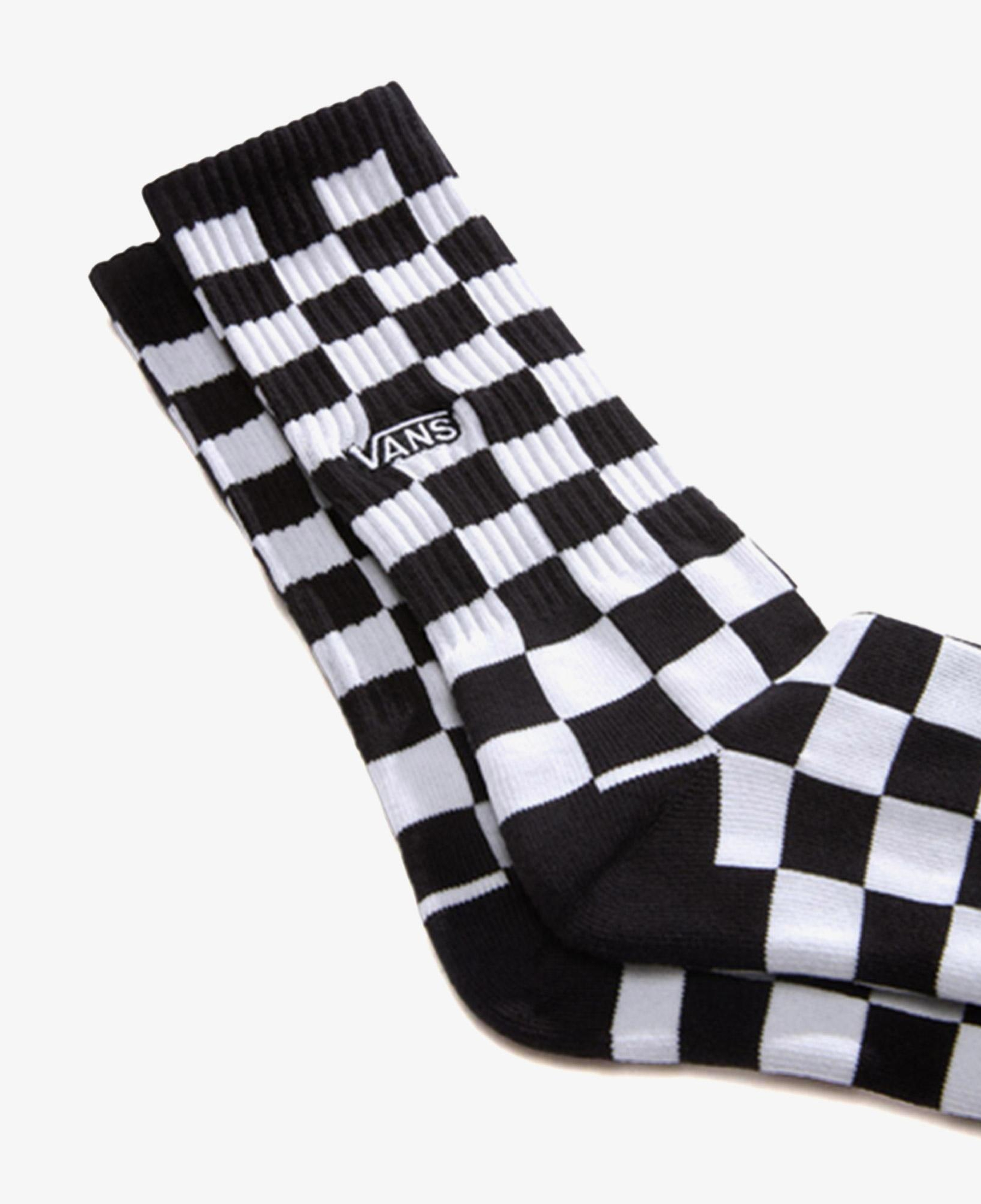 Vans Checkerboard Crew Unisex Siyah Çorap