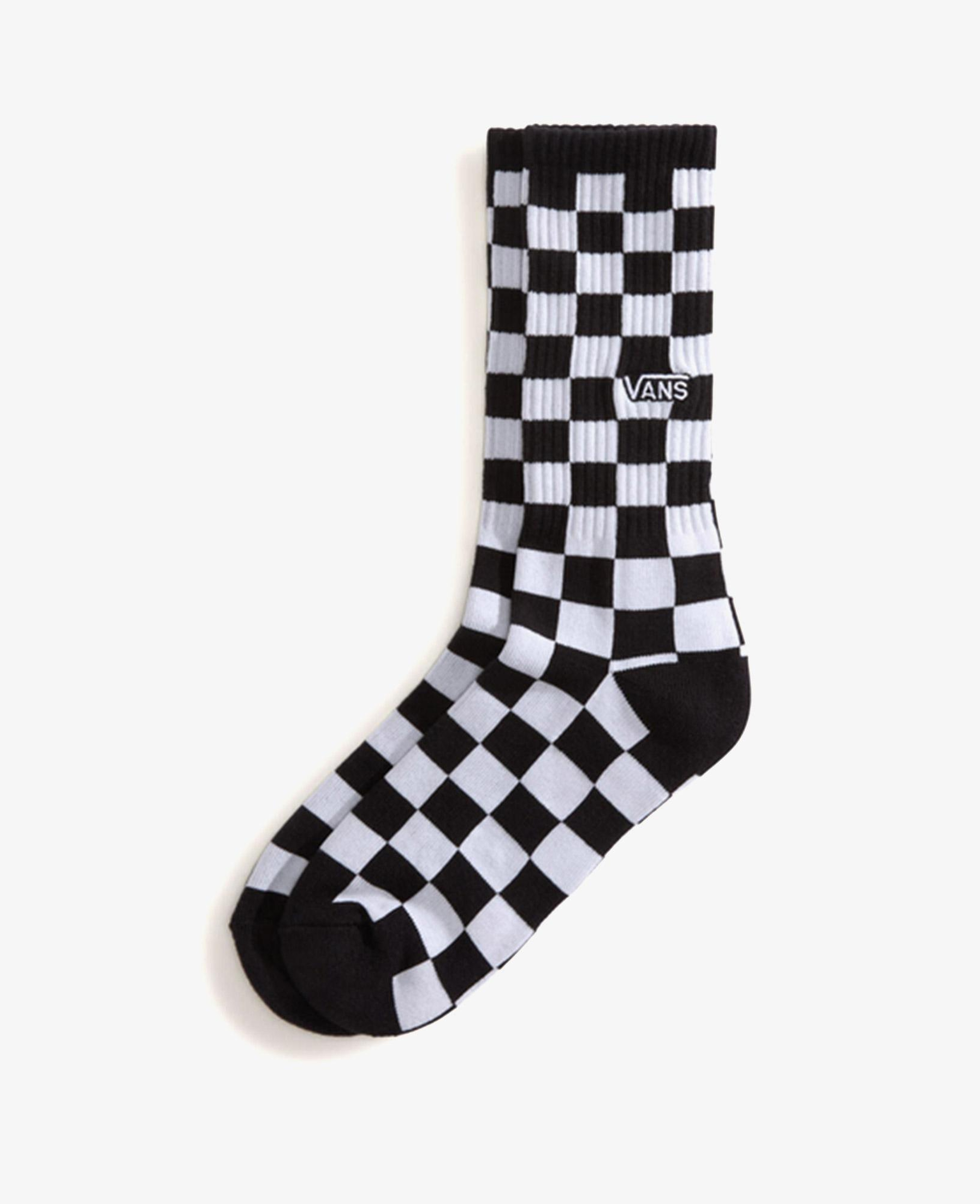 Vans Checkerboard Crew Unisex Siyah Çorap