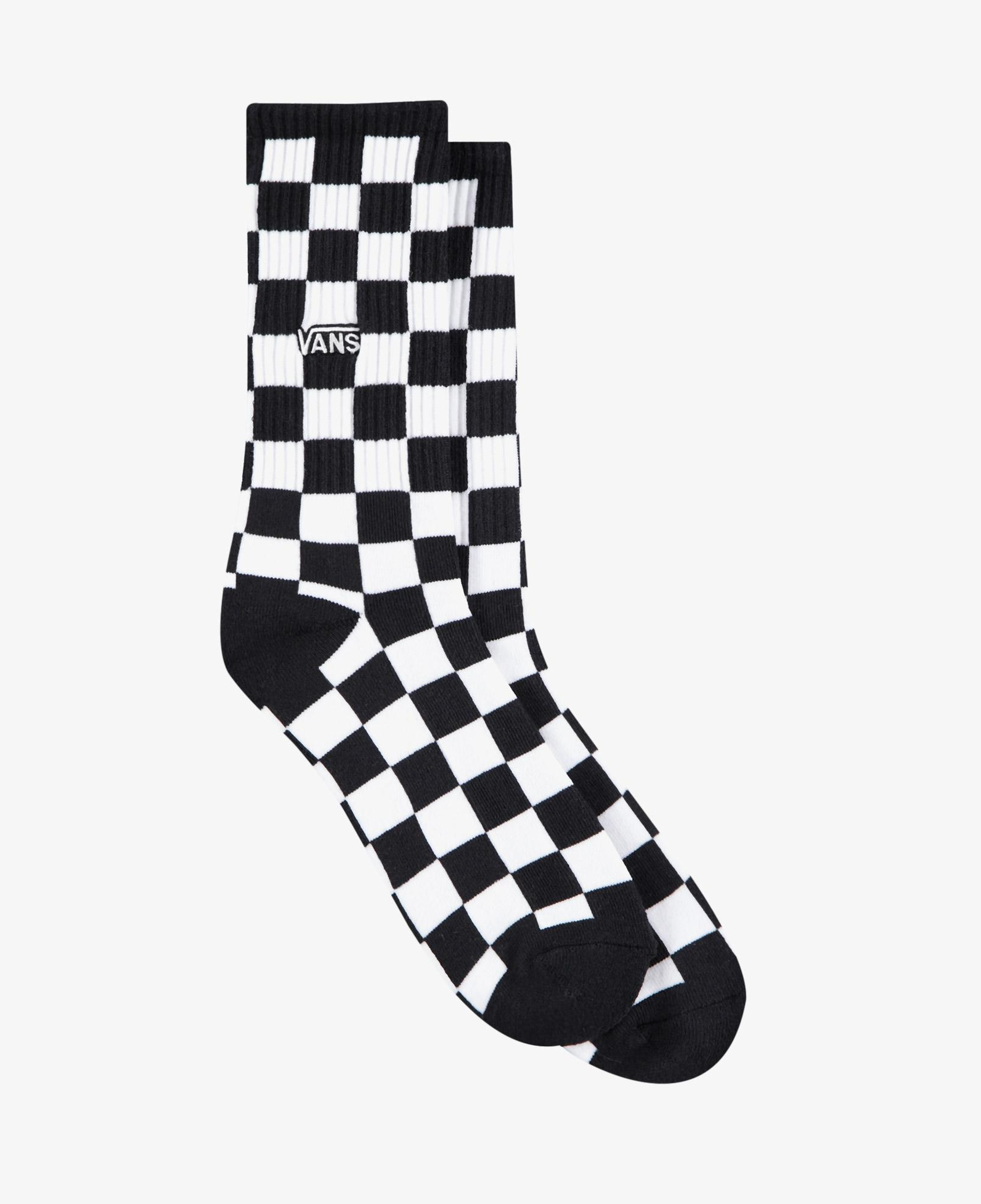 Vans Checkerboard Crew Unisex Siyah Çorap