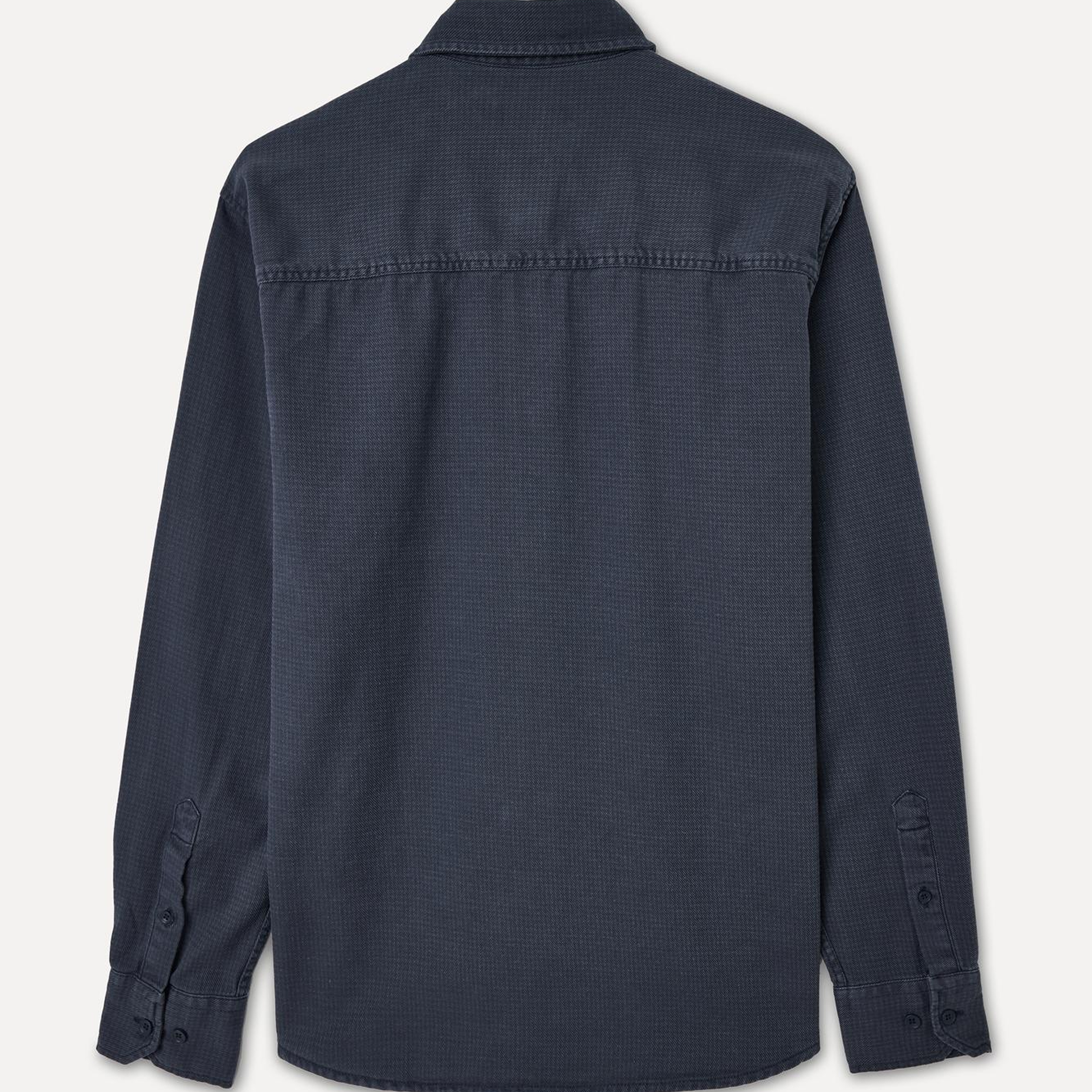 Erkek İndigo Regular Fit Uzun Kollu Gömlek