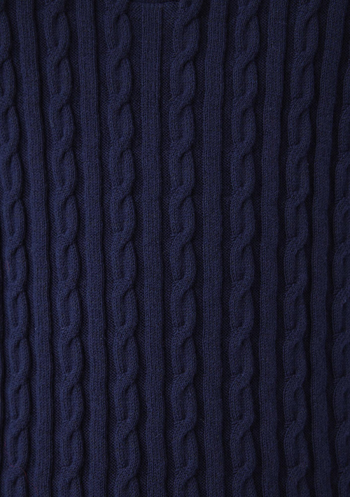 Mavi Lacivert Kazak Fitted / Vücuda Oturan Kesim 1711011-84371