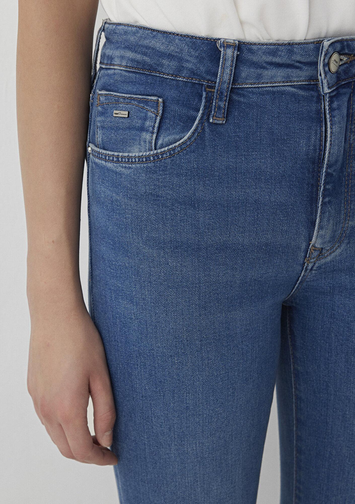 Mavi Vıola Premium Blue Puslu Indigo Mavisi Jean Pantolon 101048-A3794