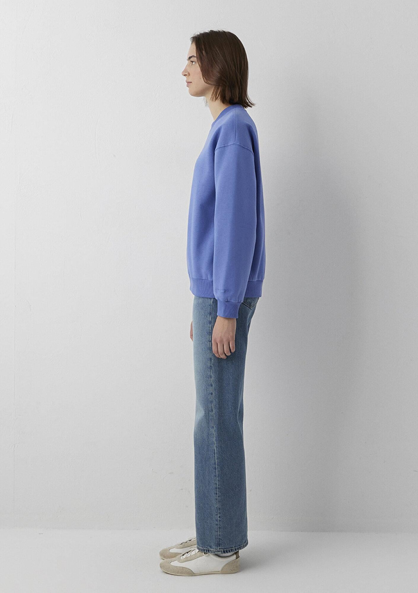 Mavi Bisiklet Yaka Mor Basic Sweatshirt 1610198-70662