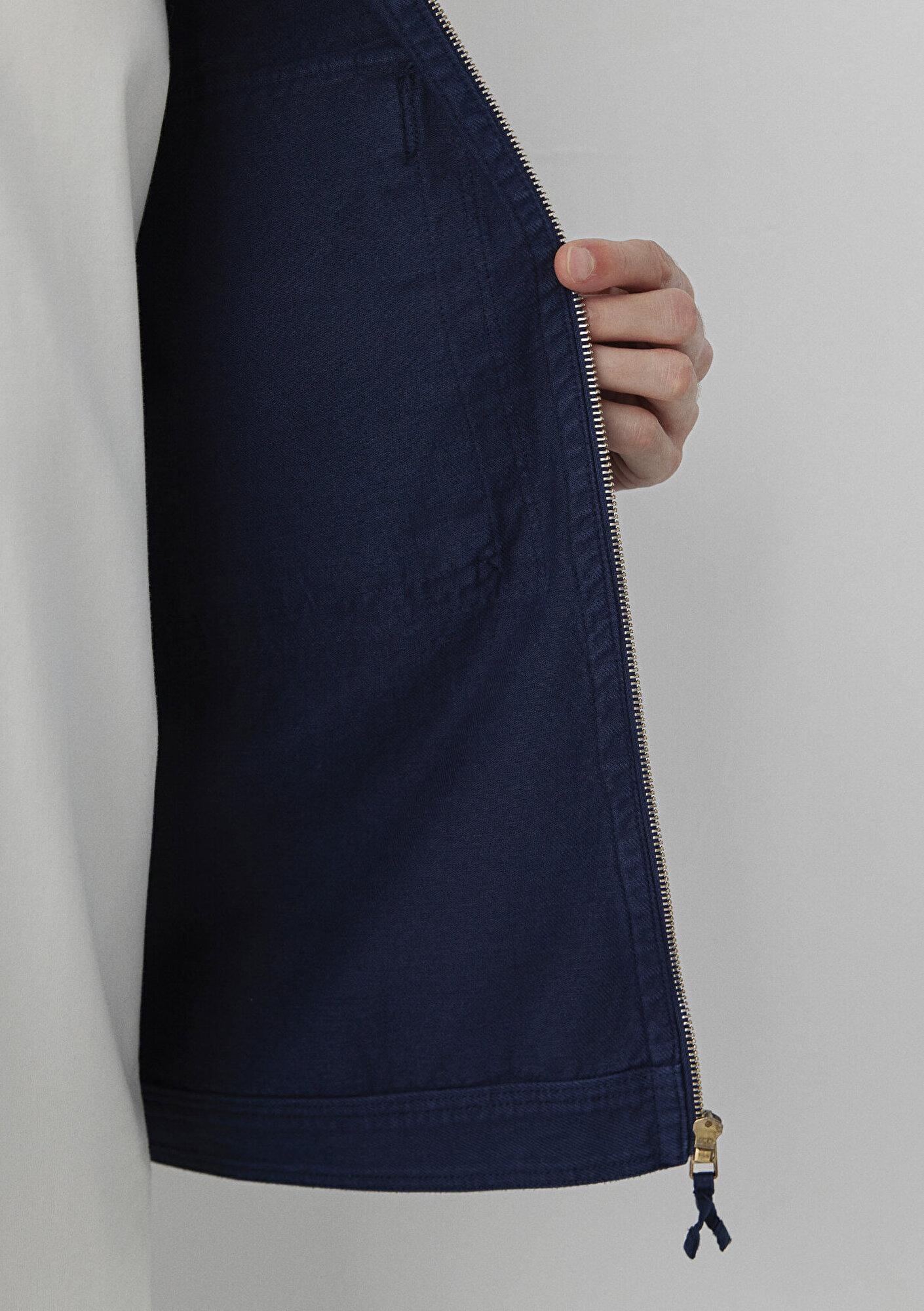 Mavi Lacivert Gömlek Oversize / Geniş Kesim 0212123-70490