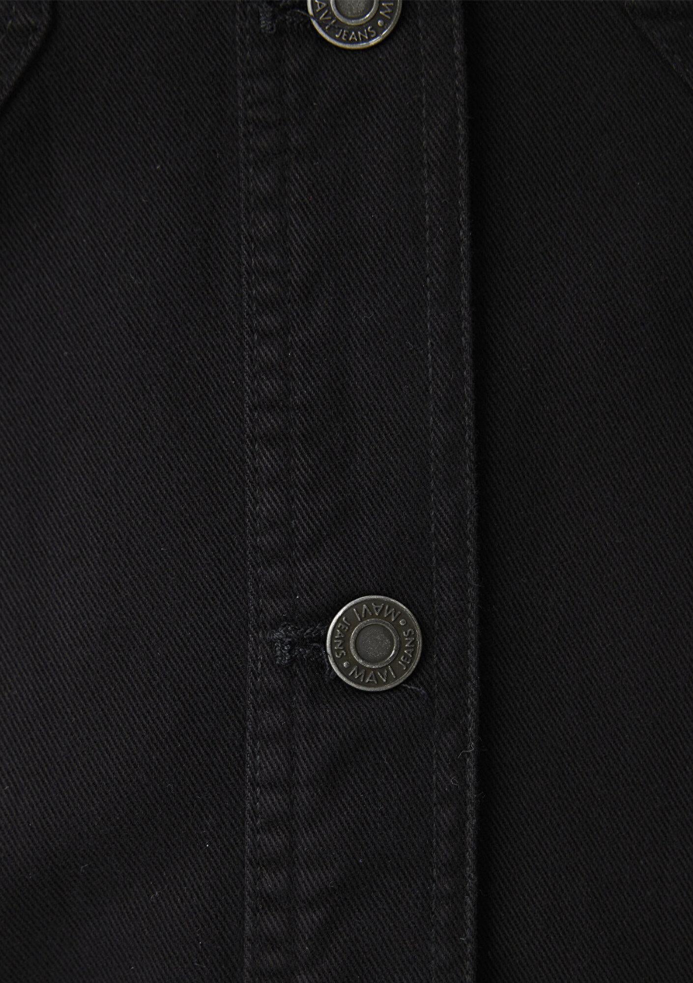 Mavi Siyah Gömlek Oversize / Geniş Kesim 1211019-900