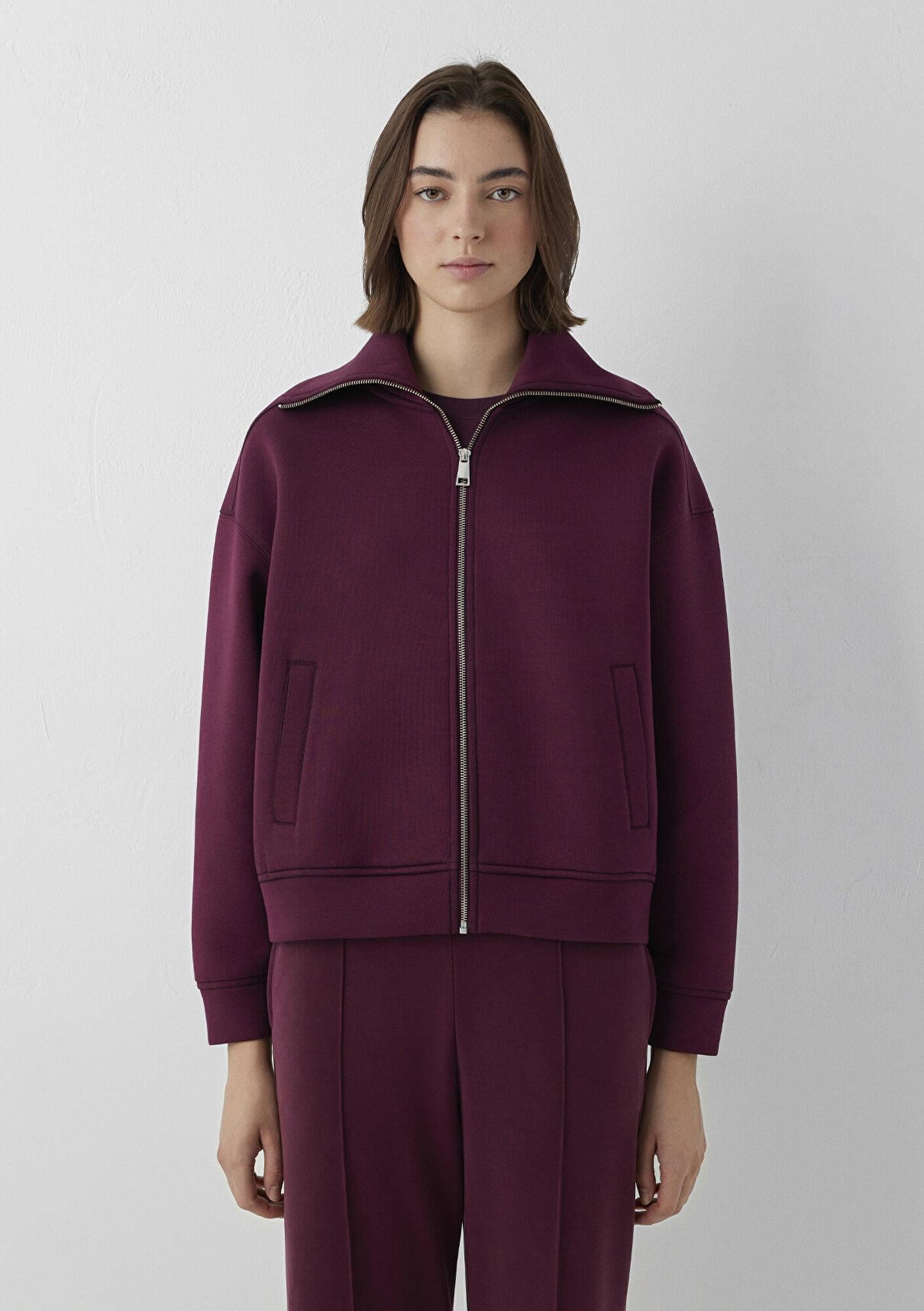 Mavi Mavi Sporty Lux Bordo Sweatshirt 1S10295-87830