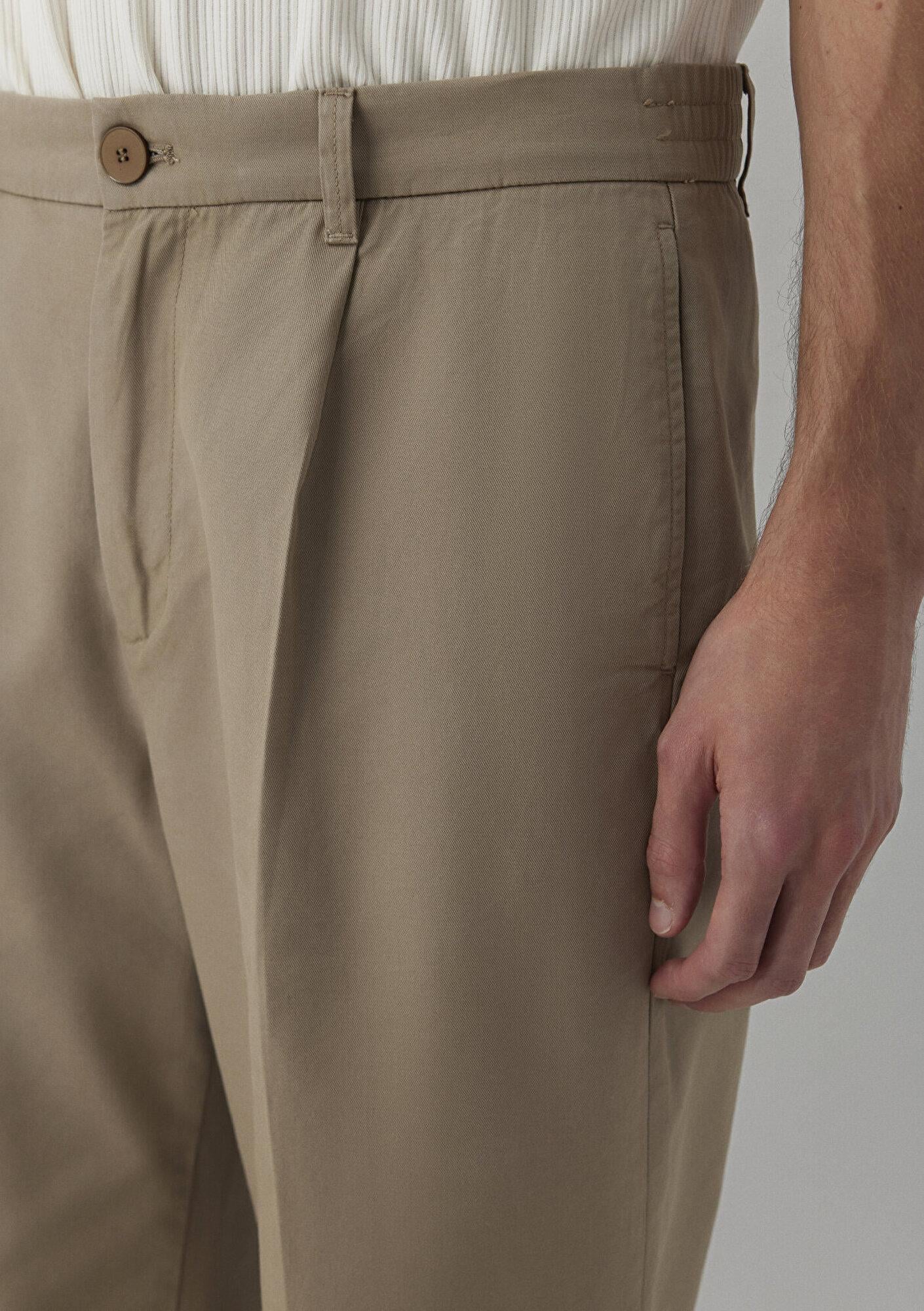 Mavi Liyosel Karışımlı Bej Jogger Pantolon 0010629-80656