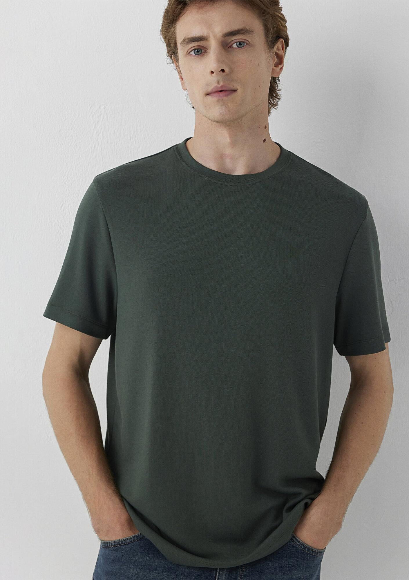 Mavi Yeşil Basic Tişört Regular Fit / Normal Kesim 0620096-71602