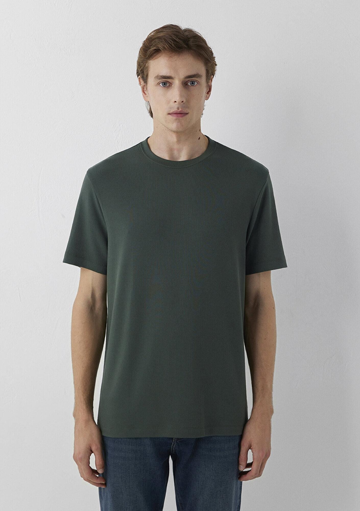 Mavi Yeşil Basic Tişört Regular Fit / Normal Kesim 0620096-71602