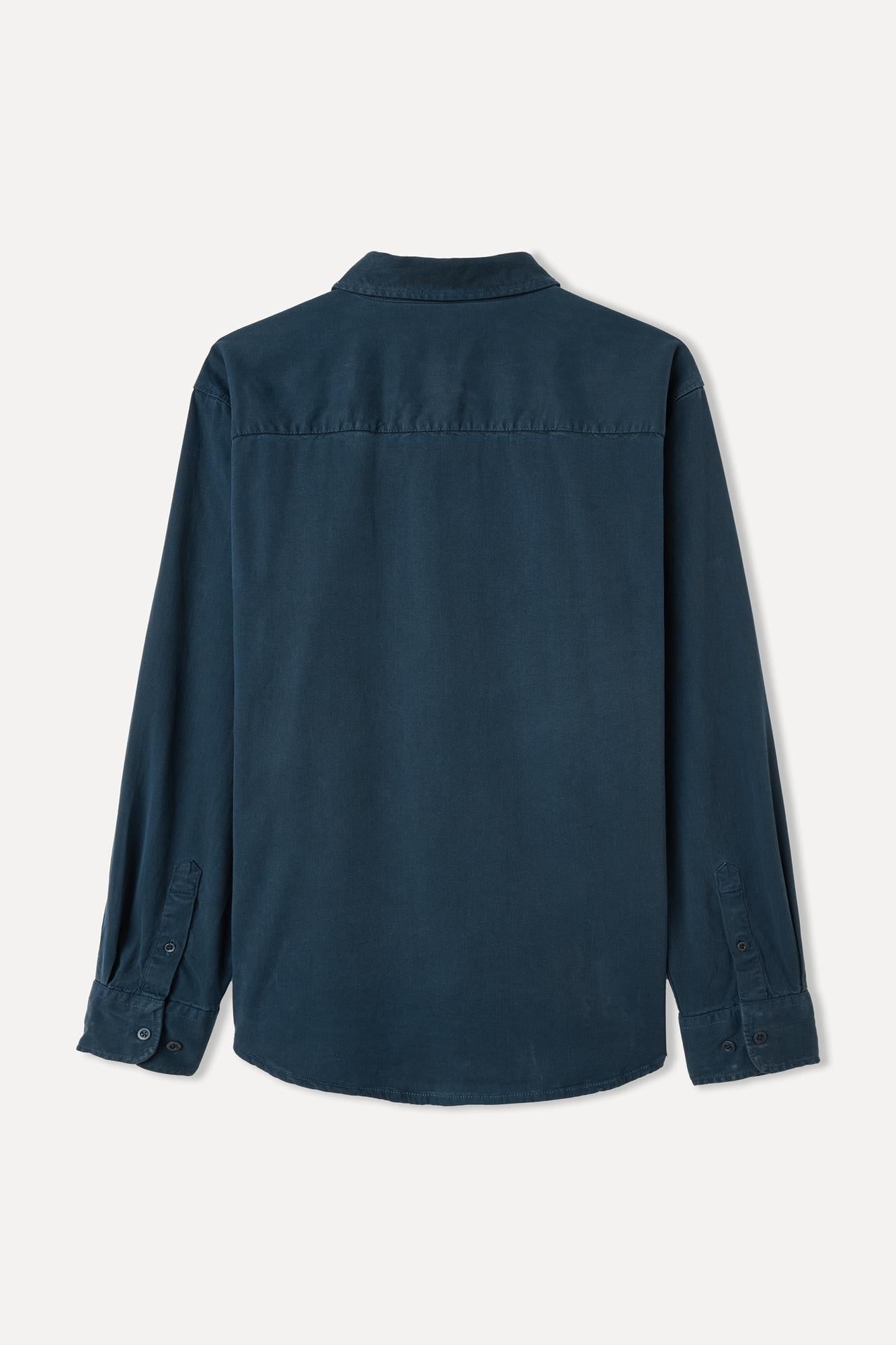 Erkek Lacivert Regular Fit Uzun Kollu Casual Gömlek