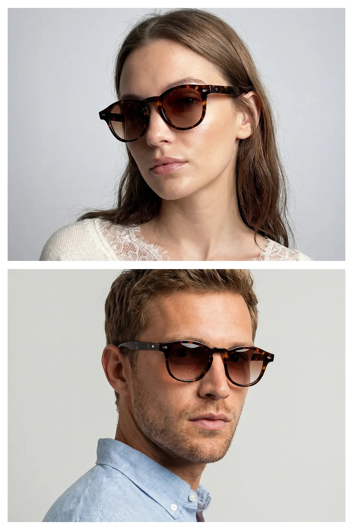EOH4007 C2 Leopar Asetat Unisex Güneş Gözlüğü