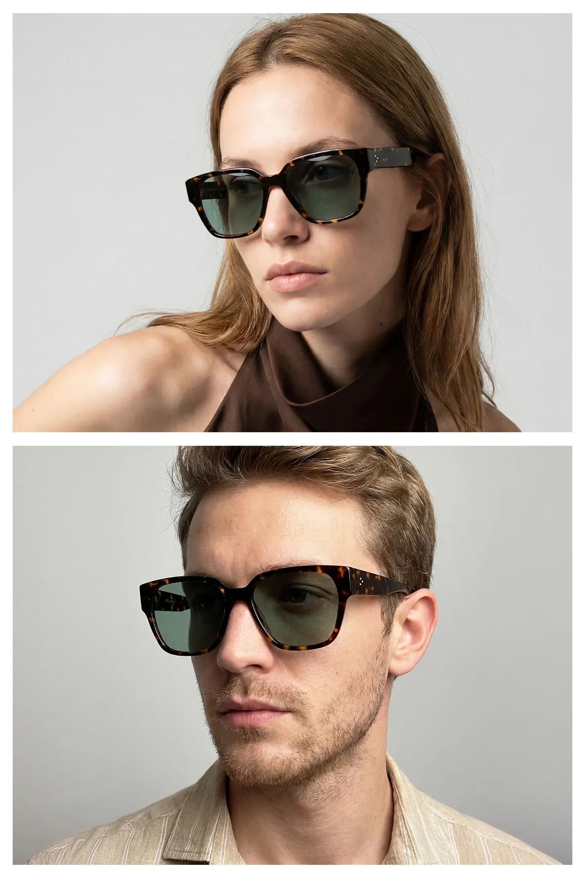 EOH4011 C4 Leopar Asetat Unisex Güneş Gözlüğü