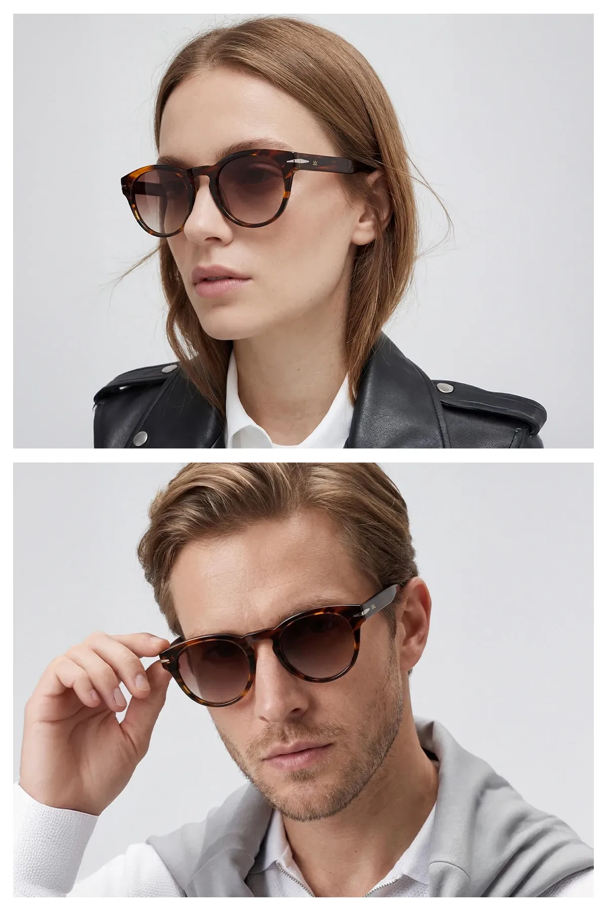 EOH4017 C2 Leopar Asetat Unisex Güneş Gözlüğü