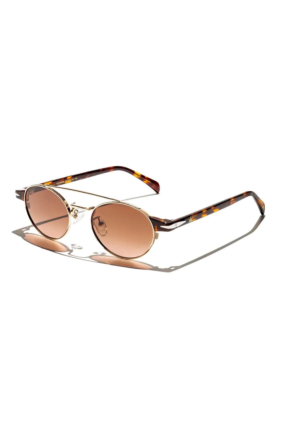 EOH4019 C5 Sarı/Leopar Metal Unisex Güneş Gözlüğü