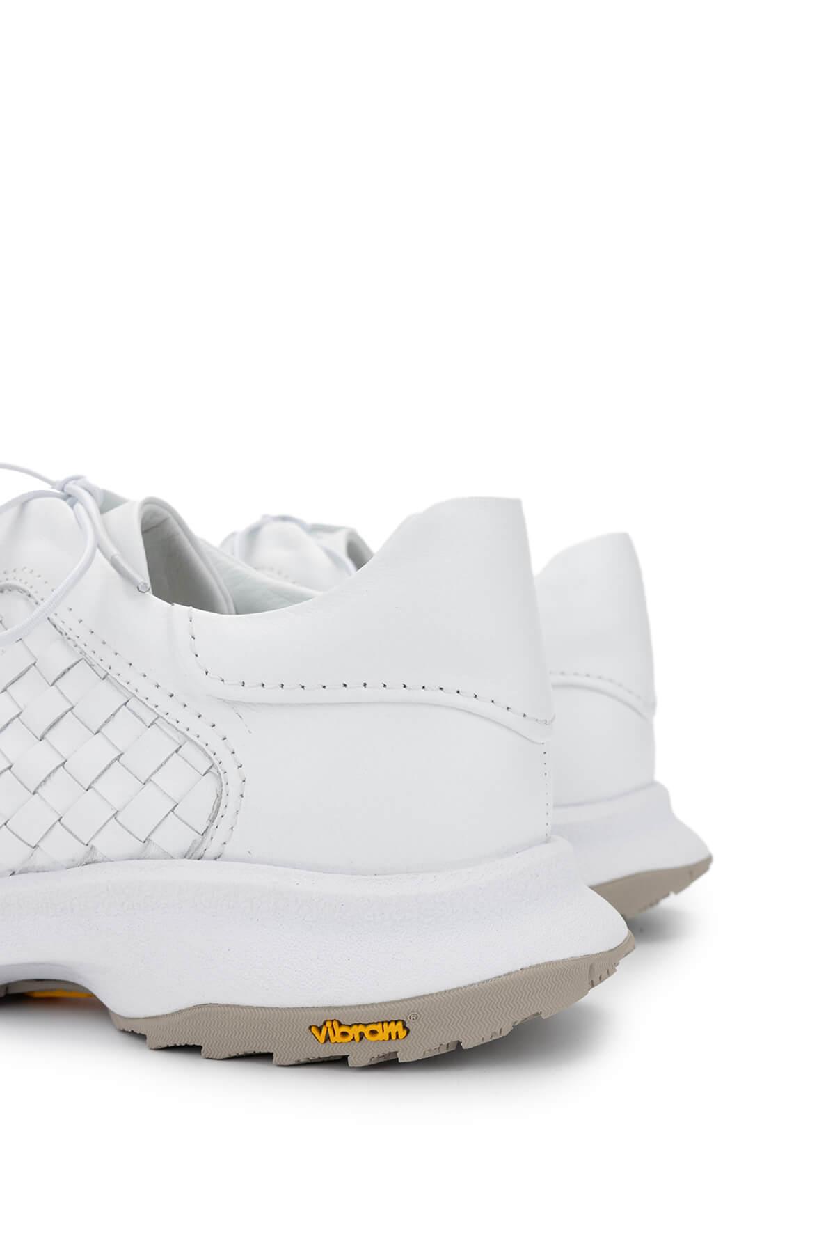 Tamer Tanca Erkek Hakiki Deri Beyaz Sneakers & Spor Ayakkabı