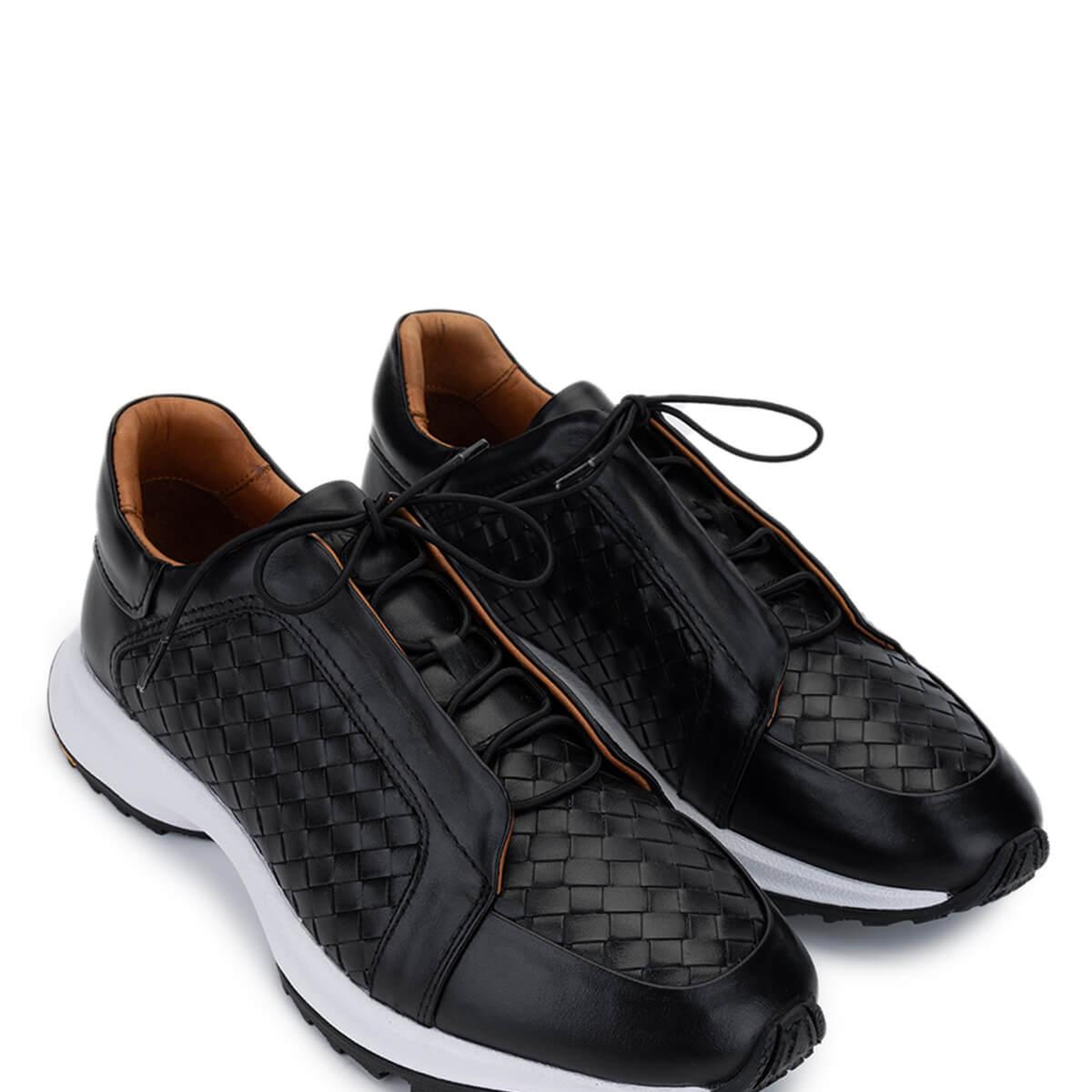 Tamer Tanca Erkek Hakiki Deri Siyah Sneakers & Spor Ayakkabı