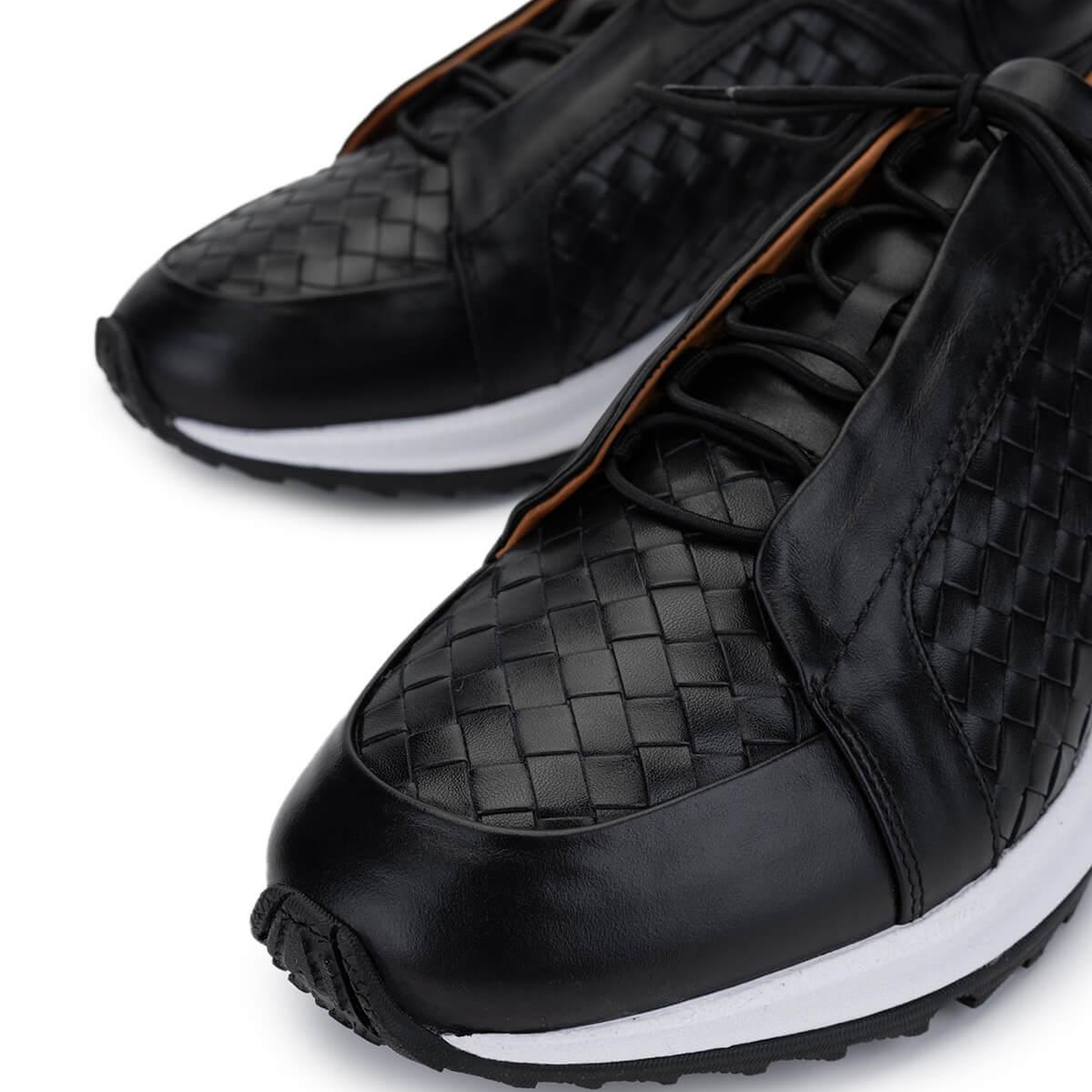 Tamer Tanca Erkek Hakiki Deri Siyah Sneakers & Spor Ayakkabı