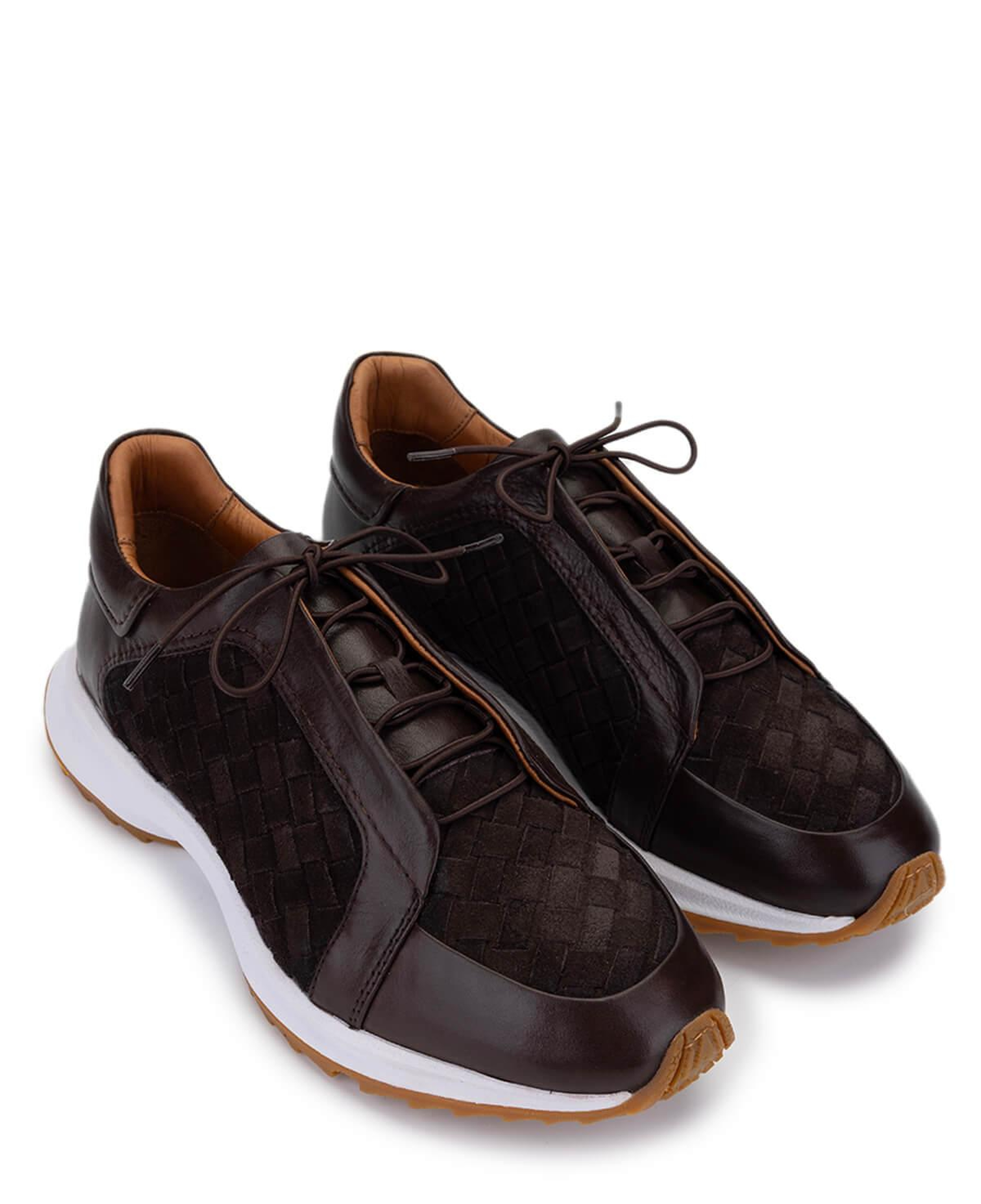 Tamer Tanca Erkek Hakiki Deri Kahverengi Sneakers & Spor Ayakkabı