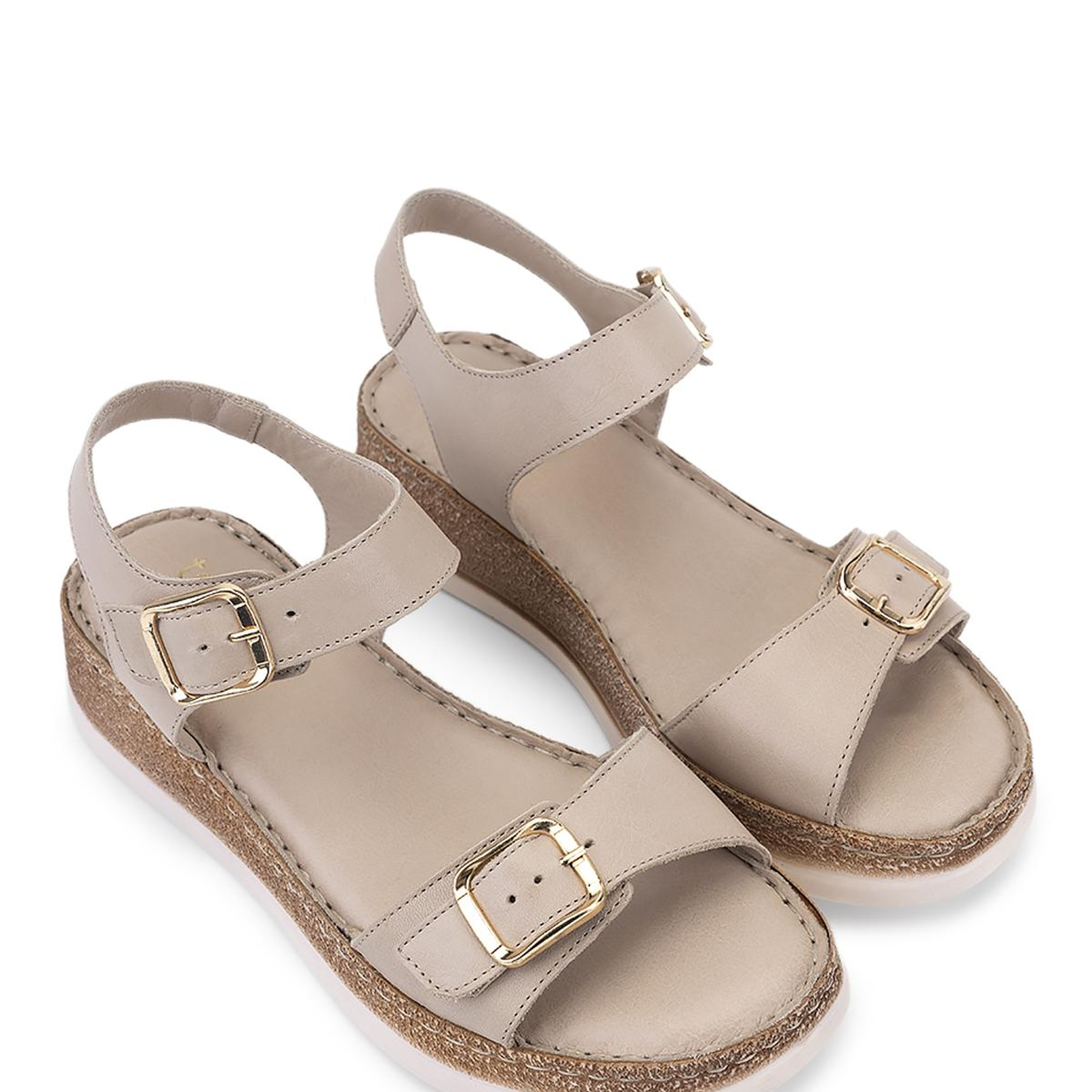 Tamer Tanca Kadın Bej Comfort Sandalet
