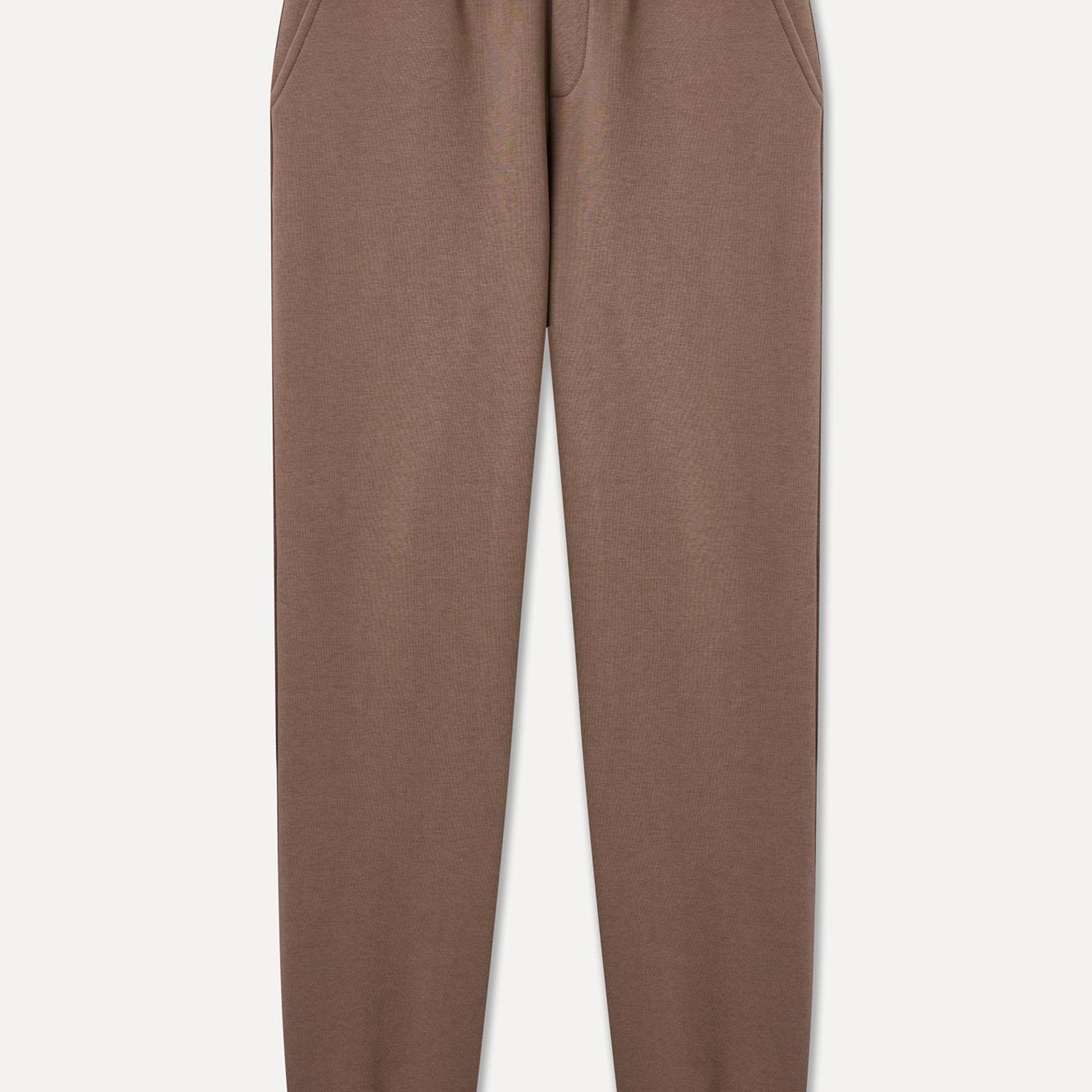 Erkek Kahverengi Beli Lastikli Jogger Eşofman Altı