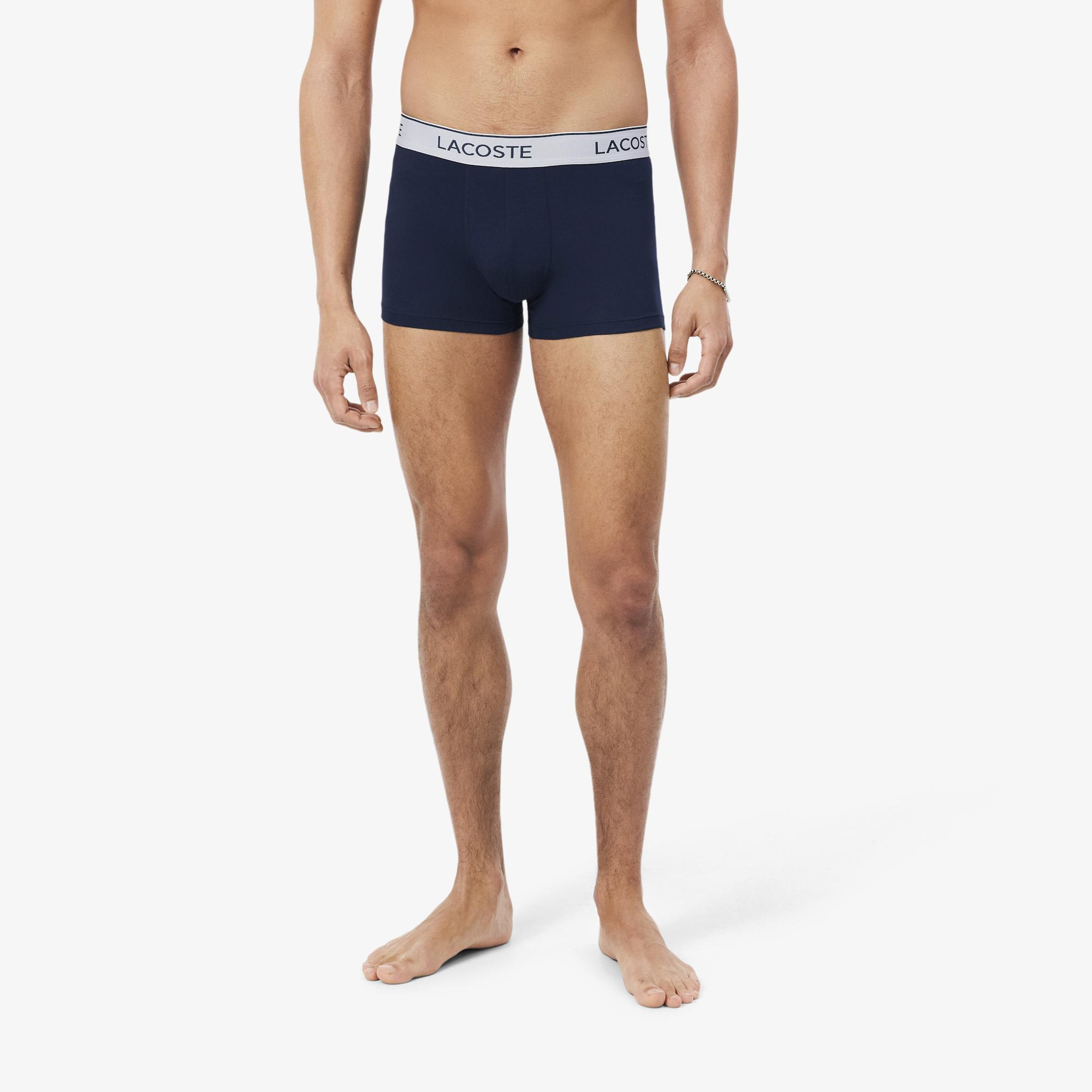 Erkek Regular Fit 3'lü Lacivert Boxer
