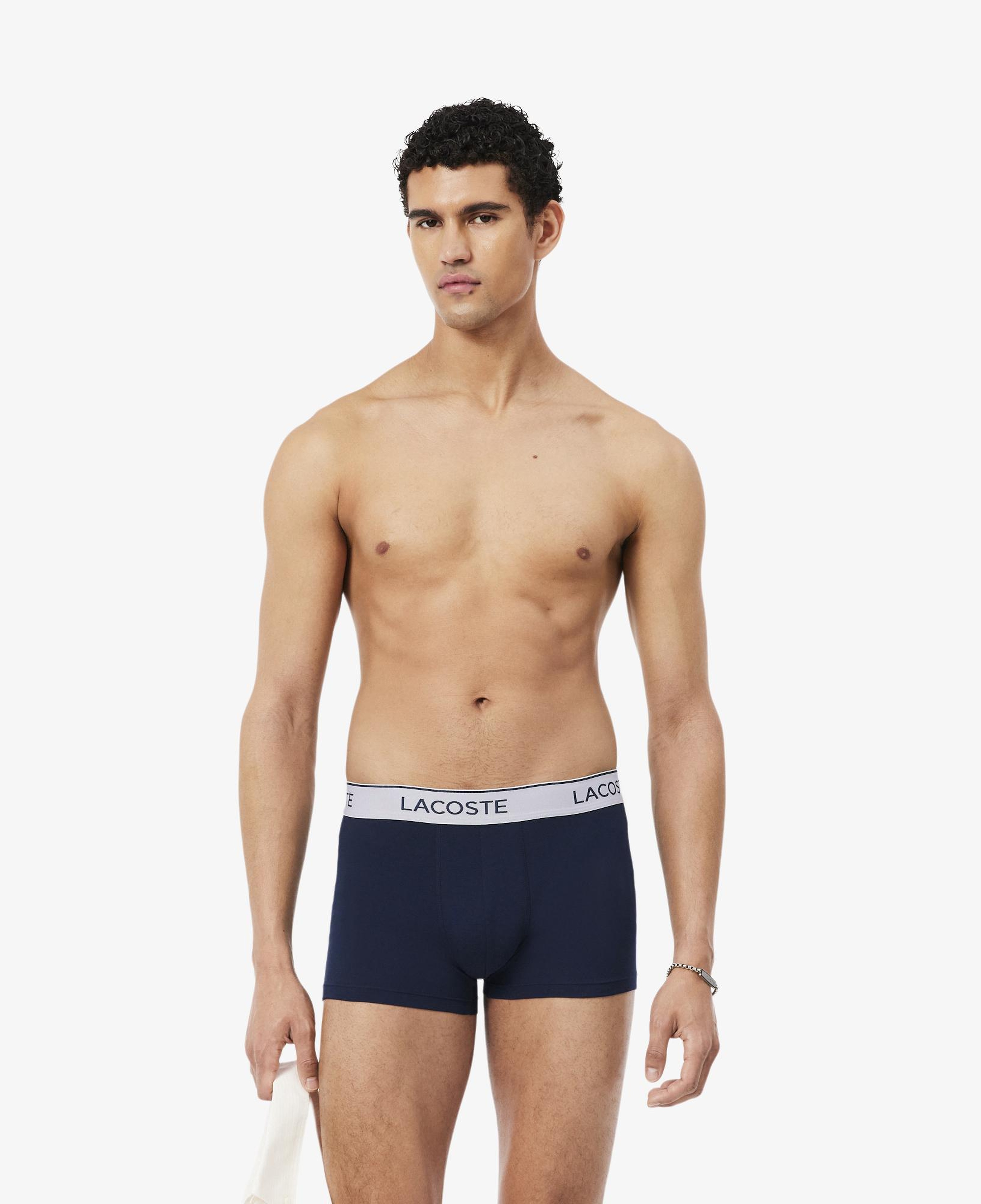 Erkek Regular Fit 3'lü Lacivert Boxer