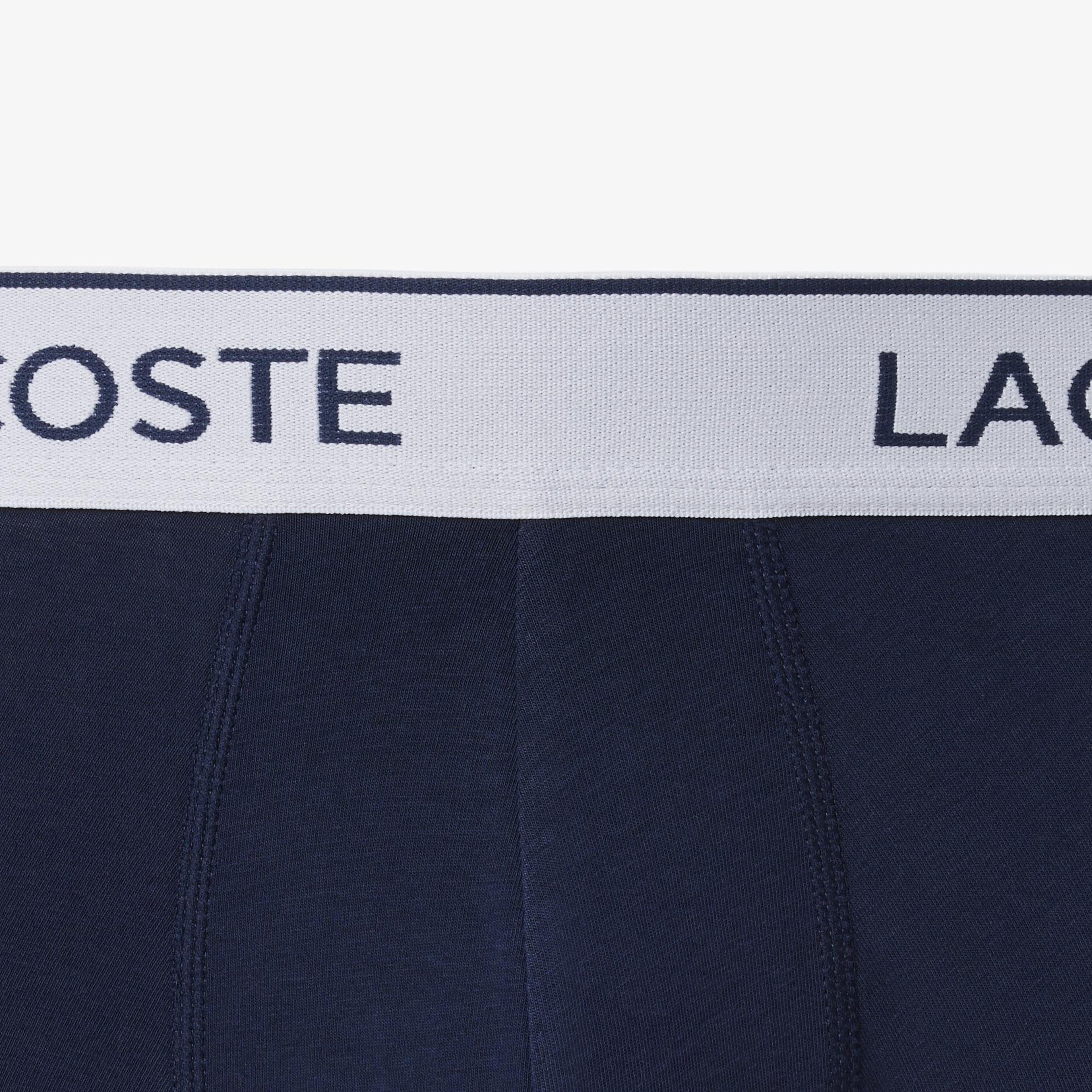 Erkek Regular Fit 3'lü Lacivert Boxer