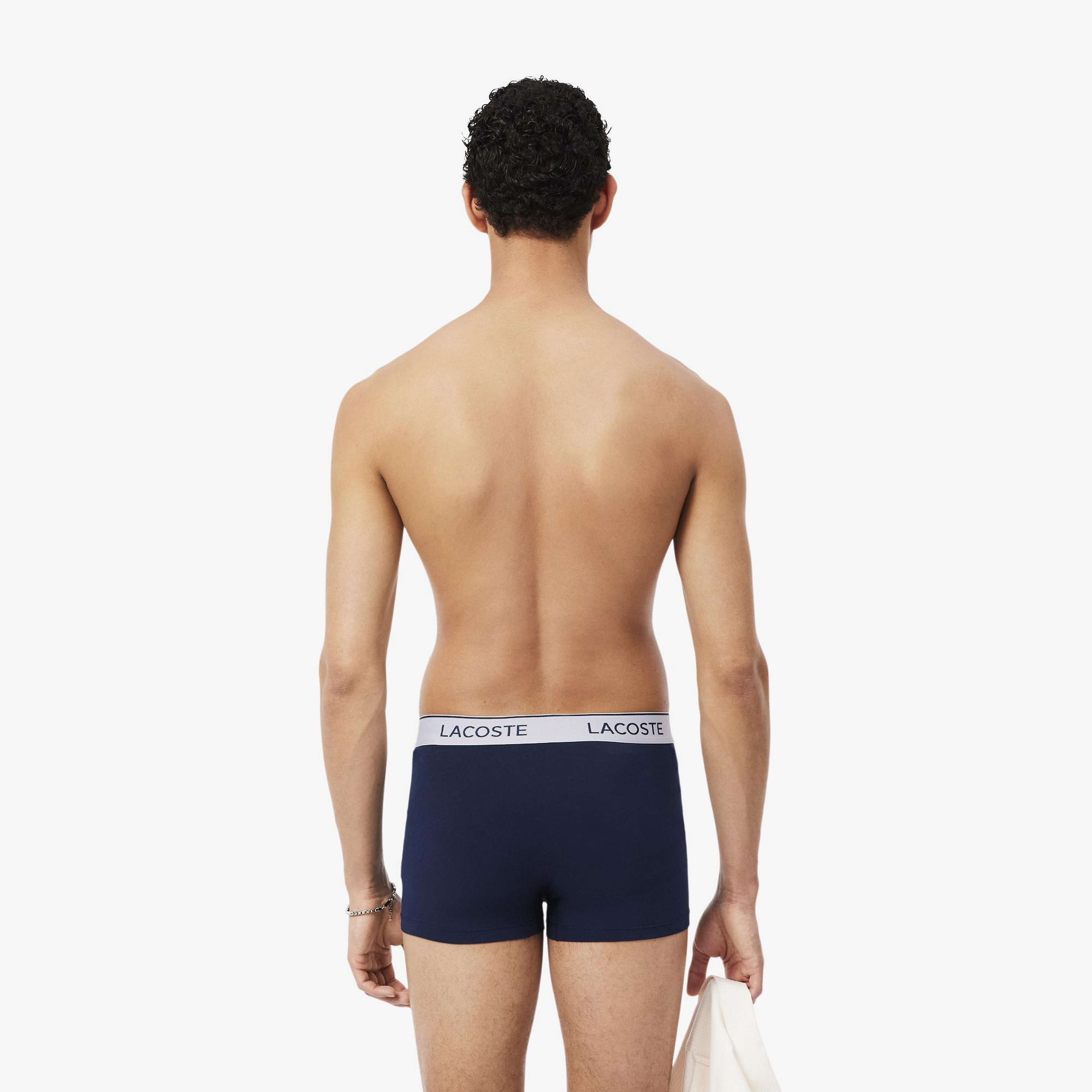 Erkek Regular Fit 3'lü Lacivert Boxer