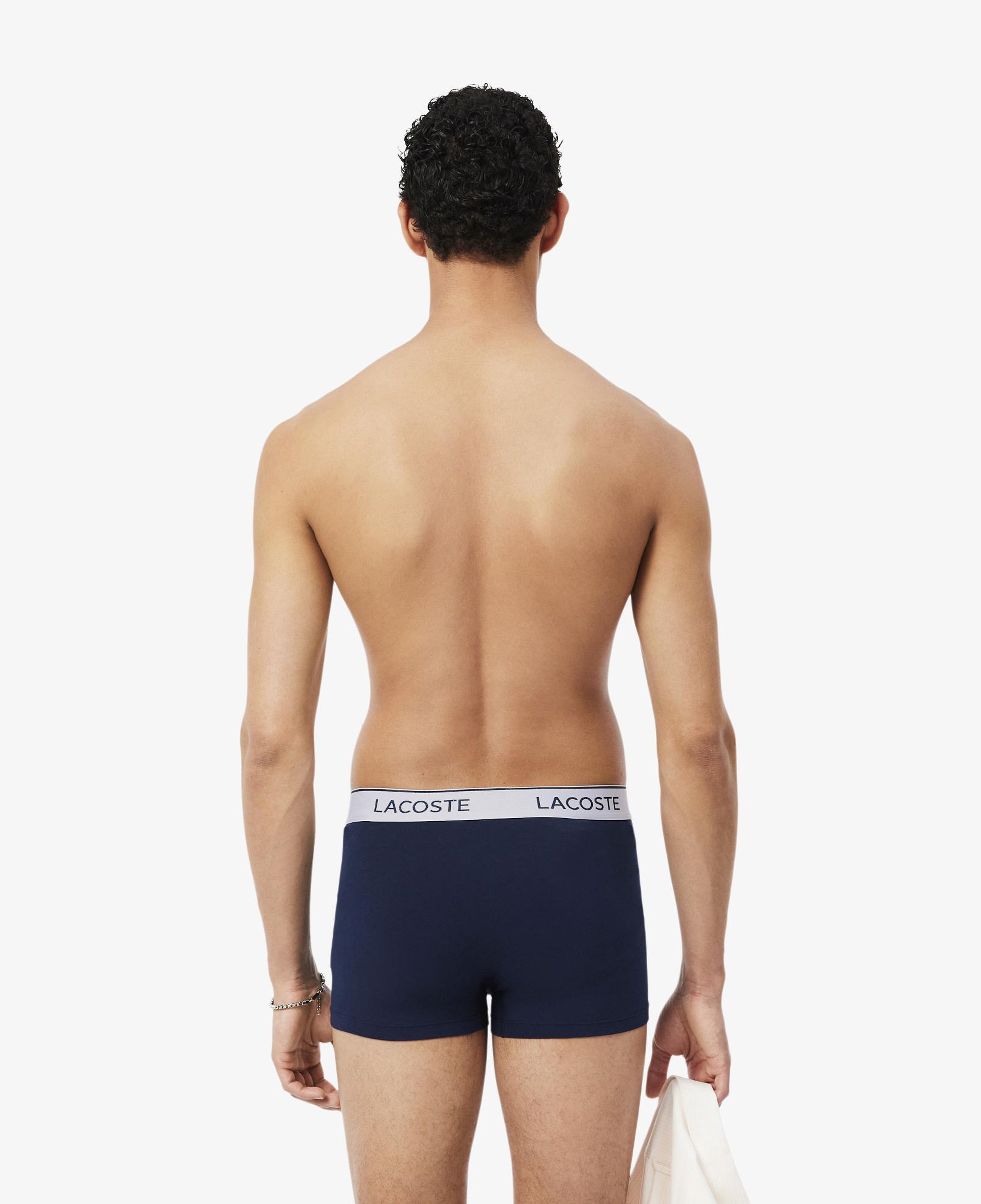Erkek Regular Fit 3'lü Lacivert Boxer