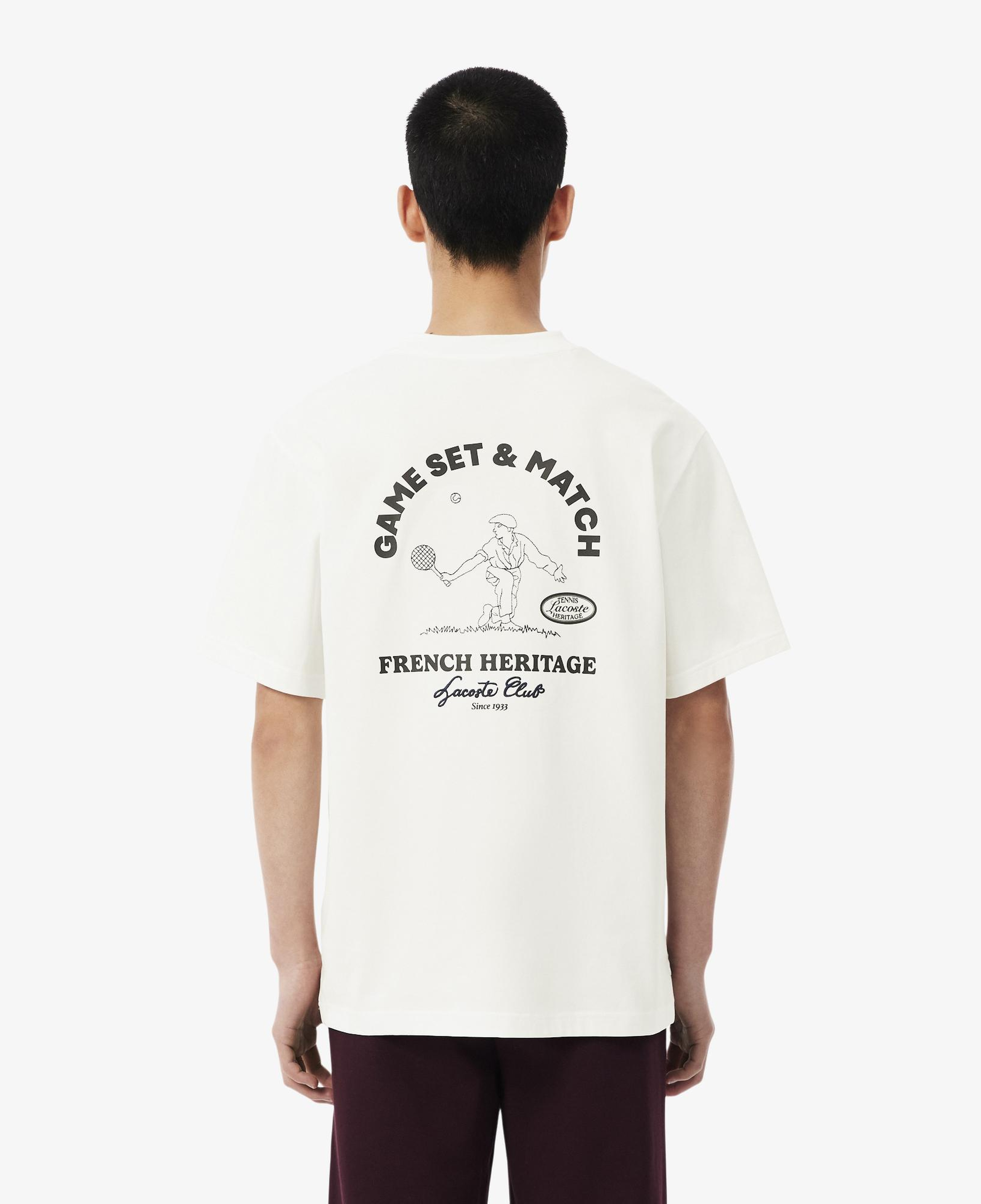 SPORT Erkek Classic Fit Bisiklet Yaka Baskılı Krem T-Shirt