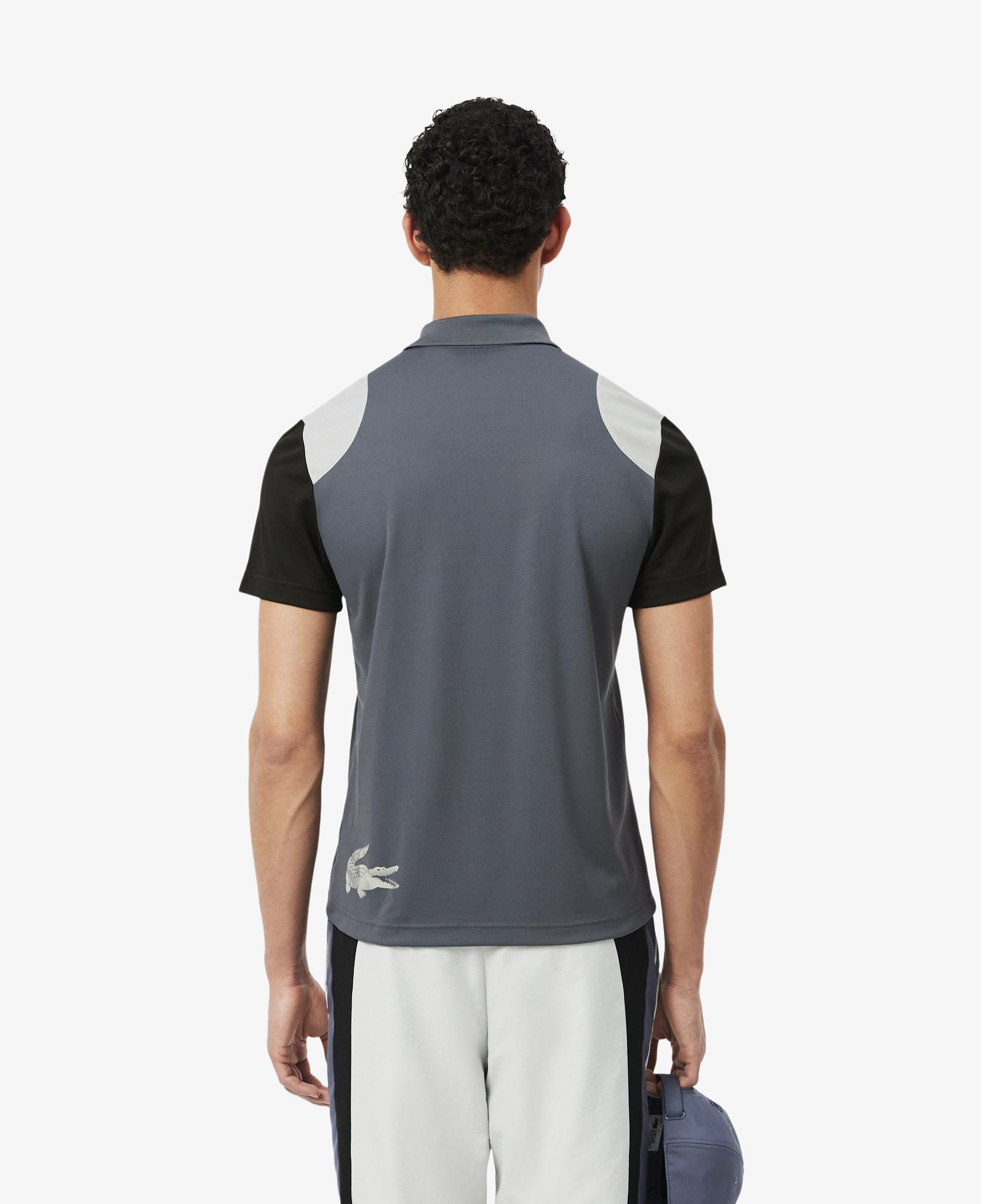 SPORT Erkek Regular Fit Renk Bloklu Gri Polo