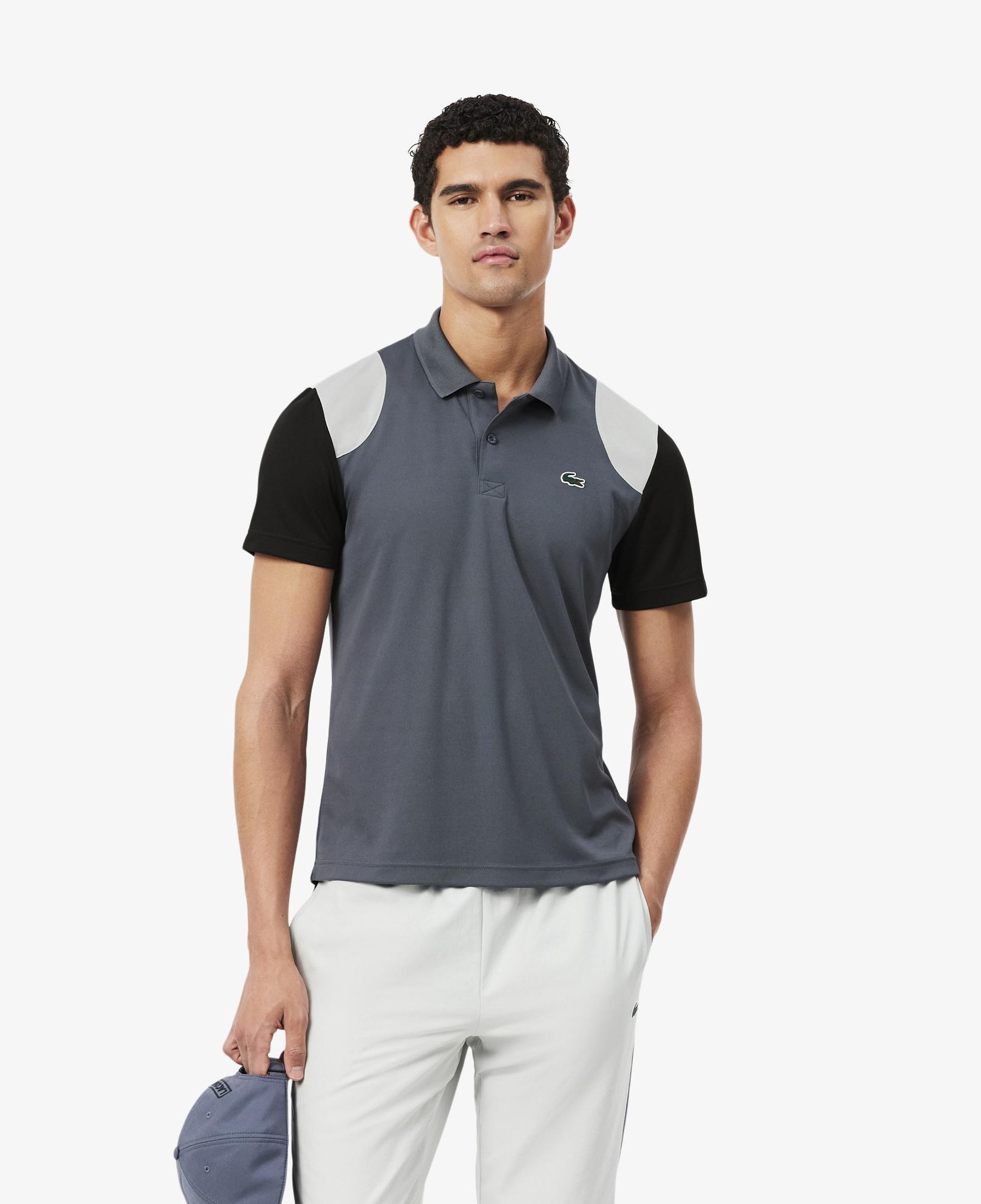 SPORT Erkek Regular Fit Renk Bloklu Gri Polo