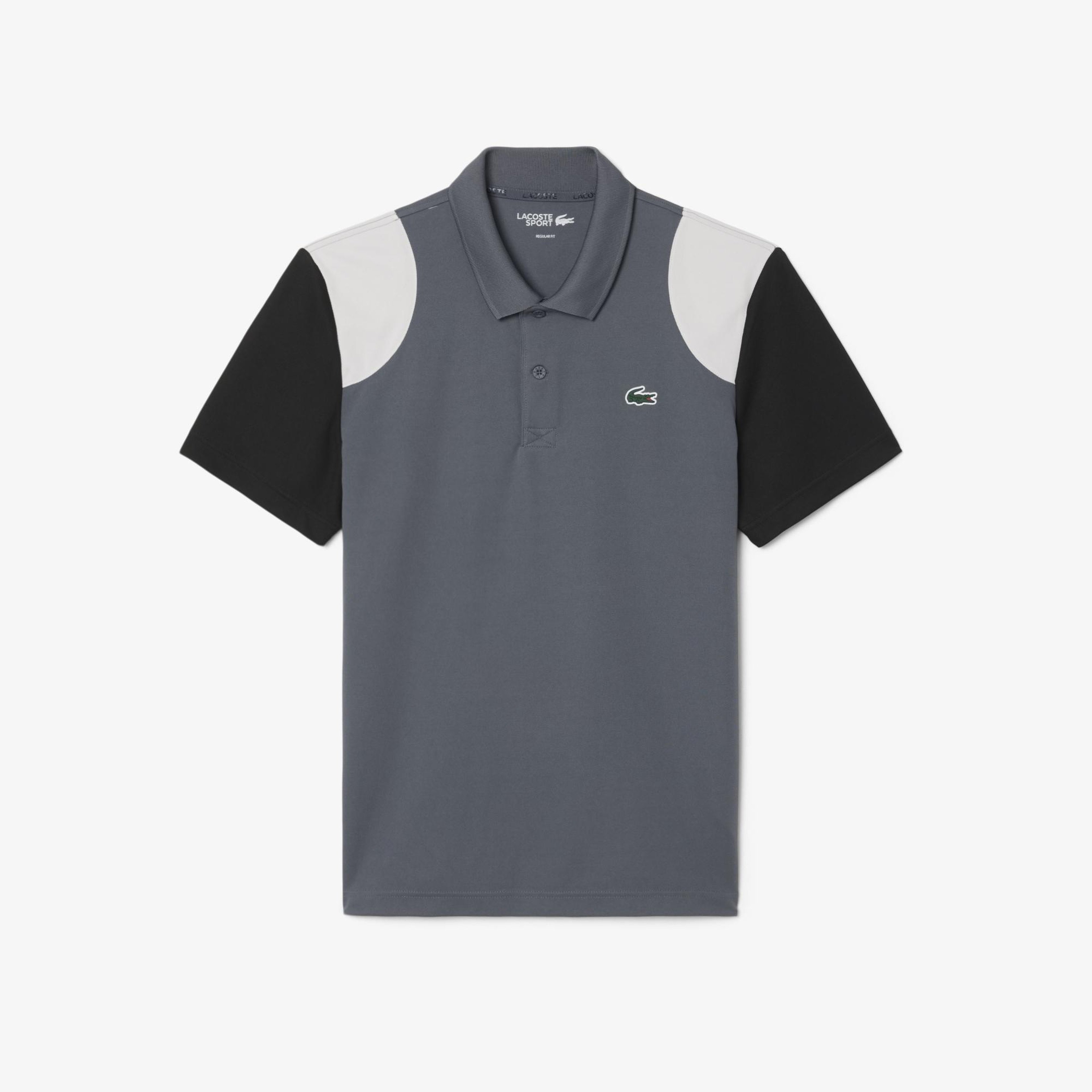 SPORT Erkek Regular Fit Renk Bloklu Gri Polo
