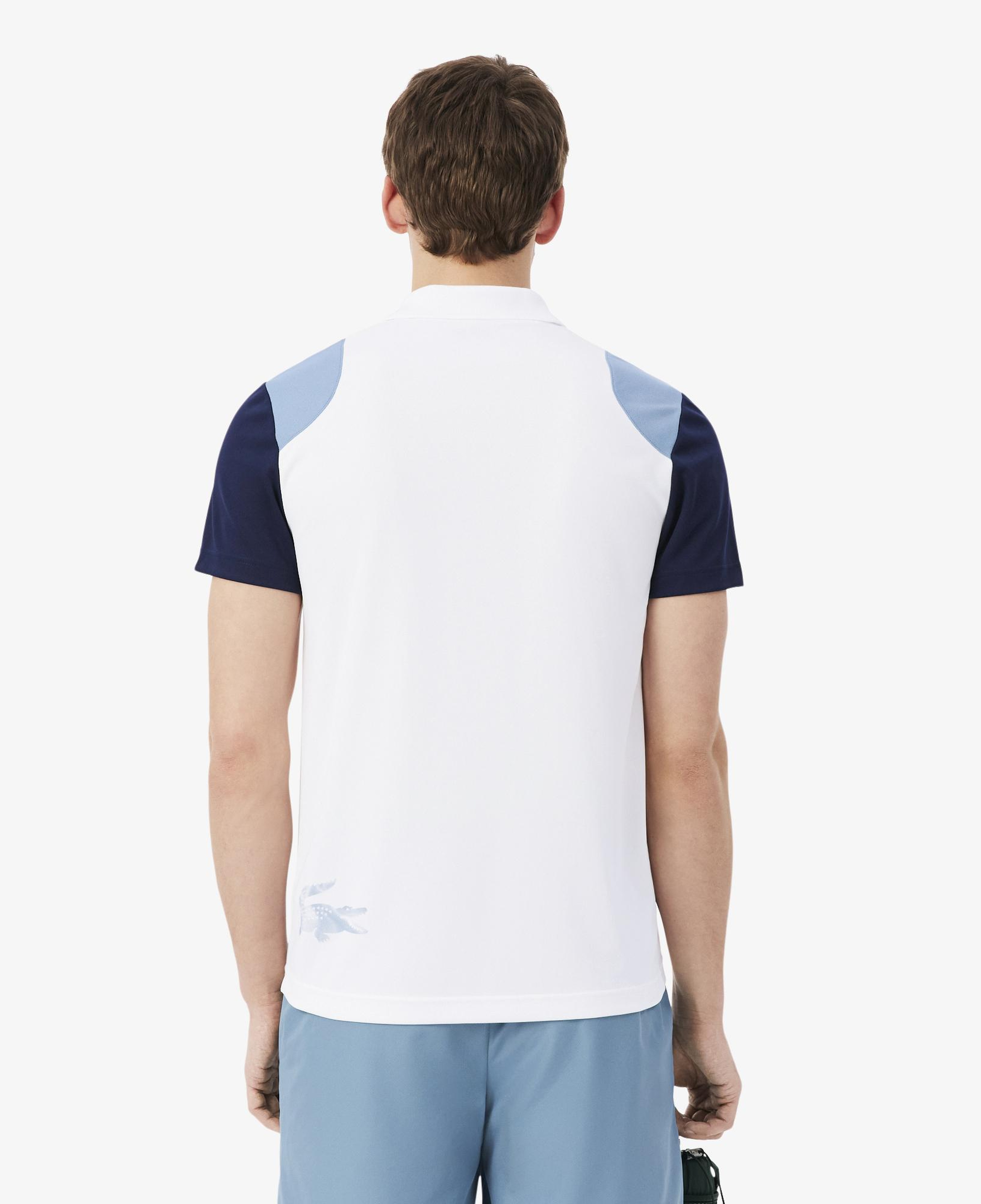 SPORT Erkek Regular Fit Renk Bloklu Beyaz Polo
