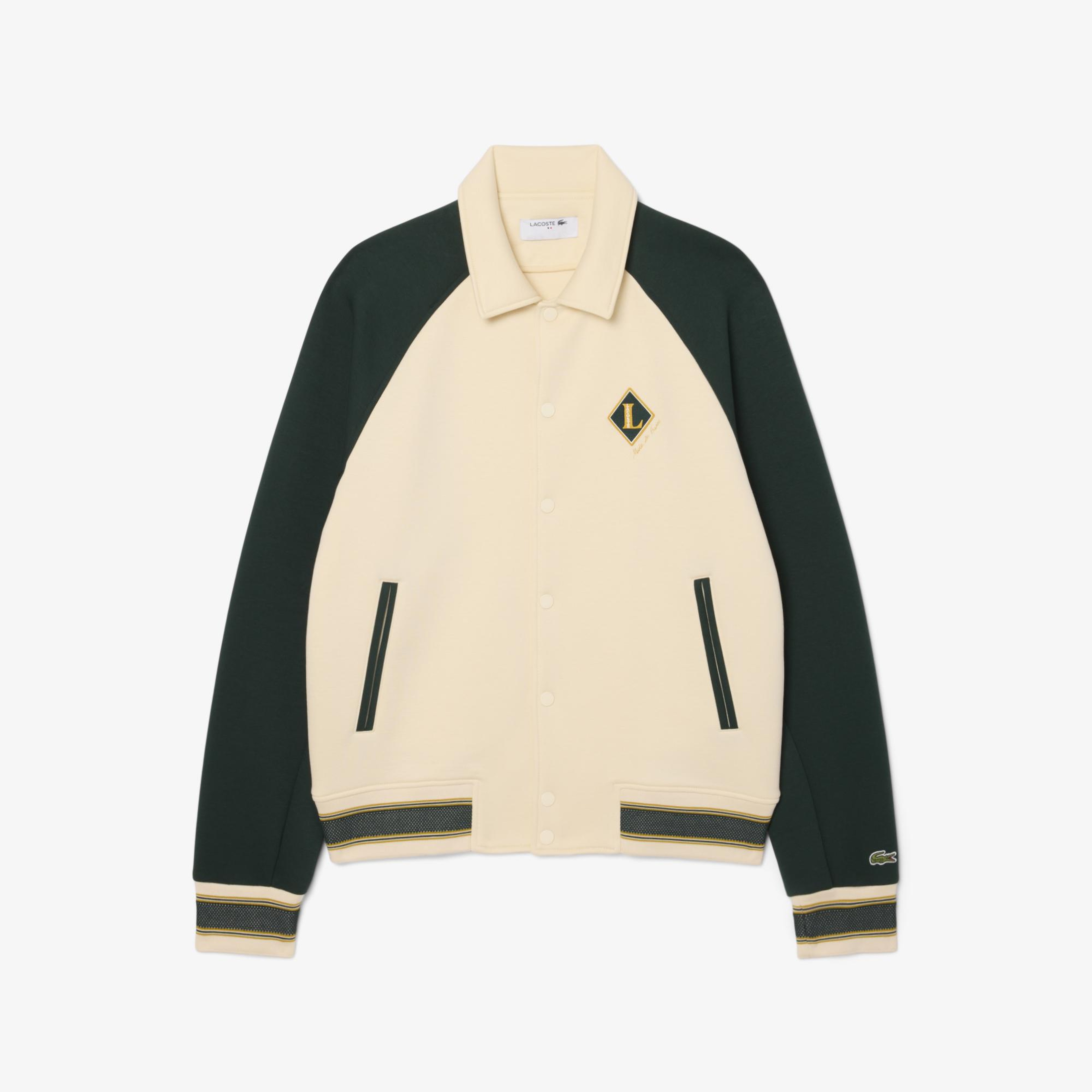 Erkek Classic Fit Renk Bloklu Bej Ceket